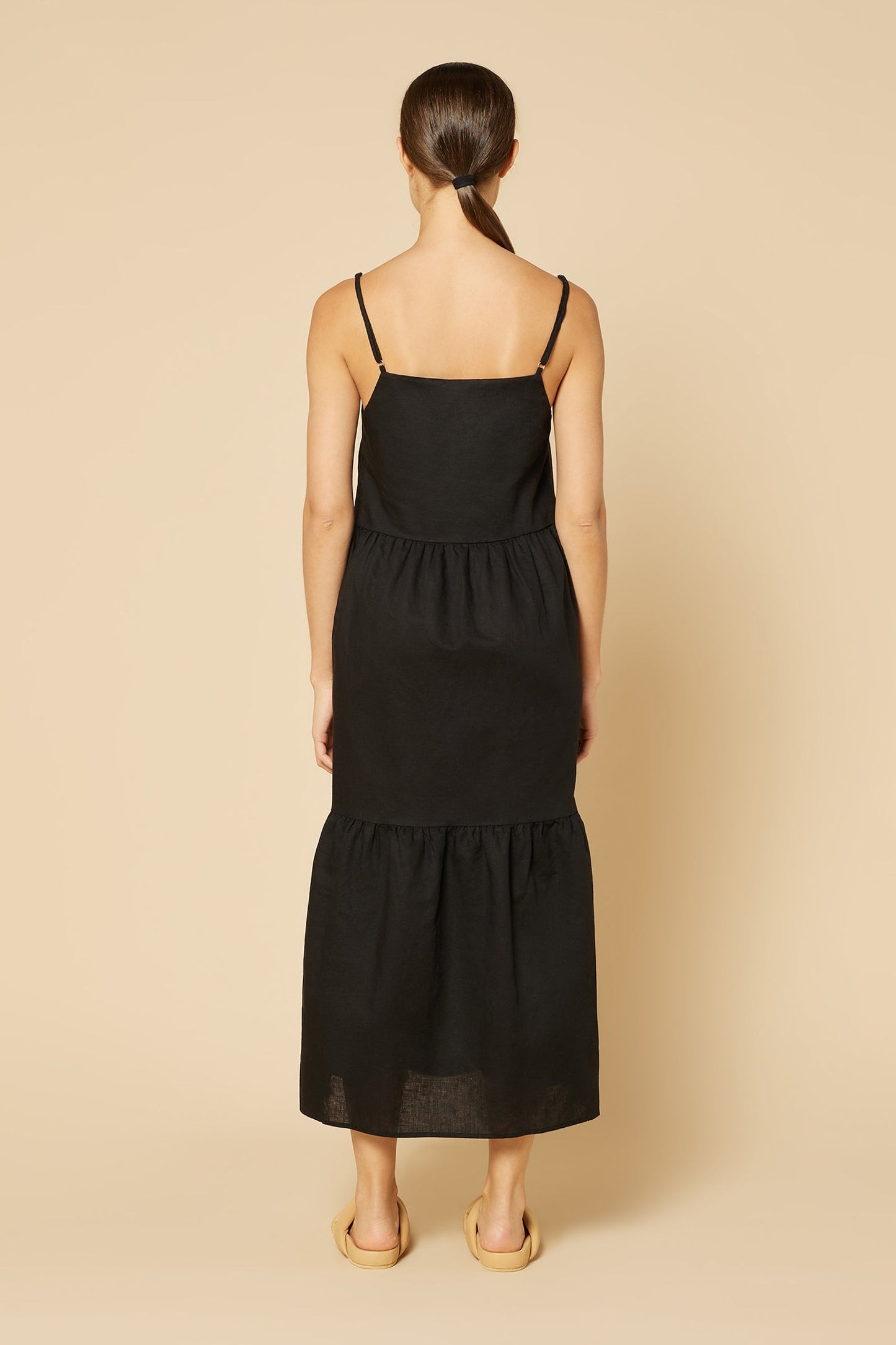 MILES LINEN MIDI DRESS