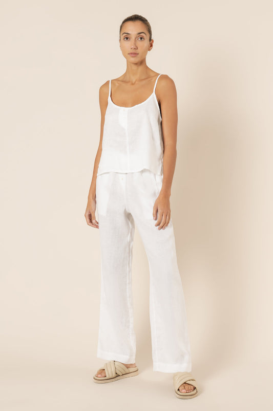 NUDE LINEN LOUNGE CAMI
