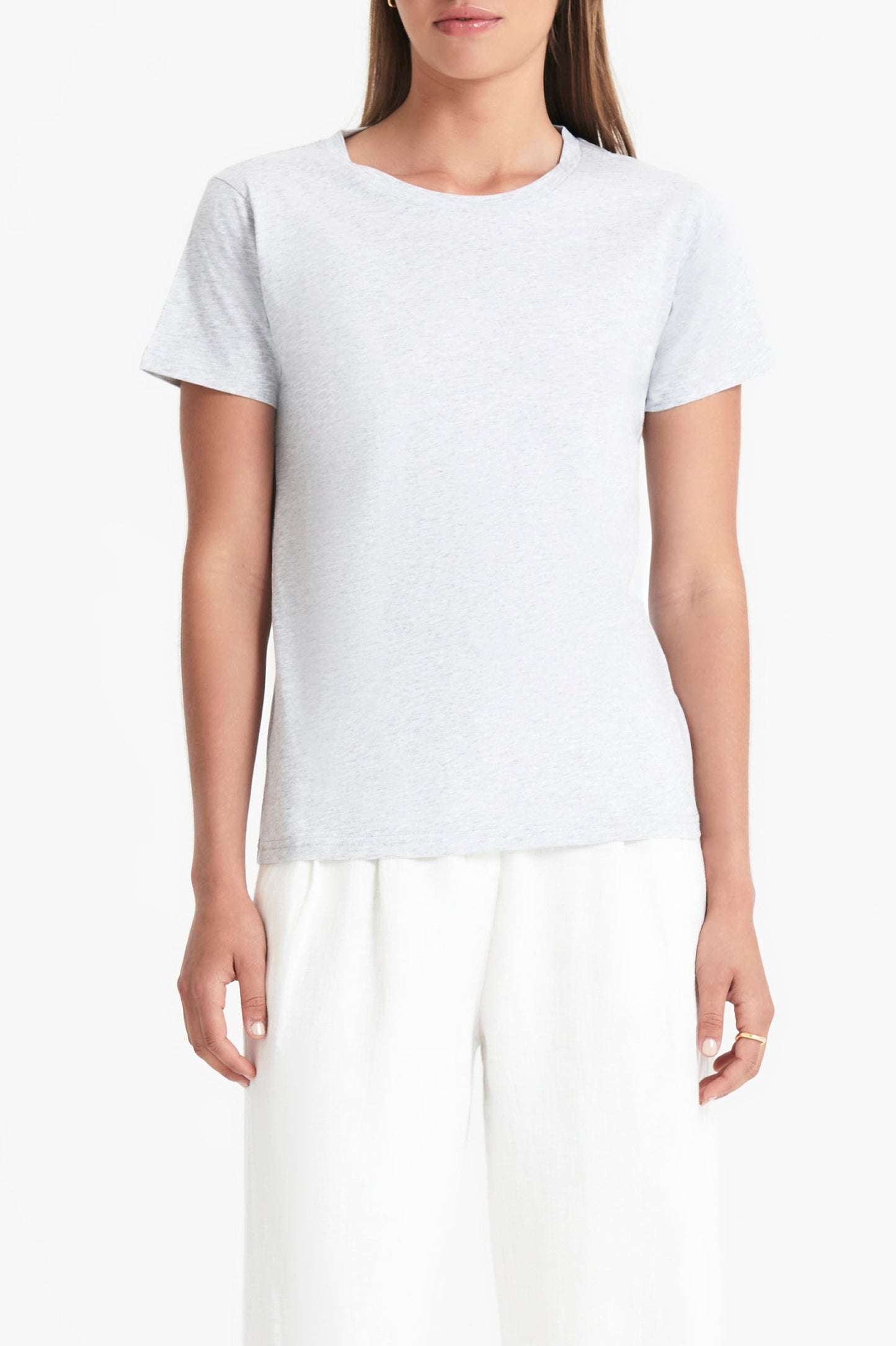 HARPER ORGANIC CREW NECK TEE
