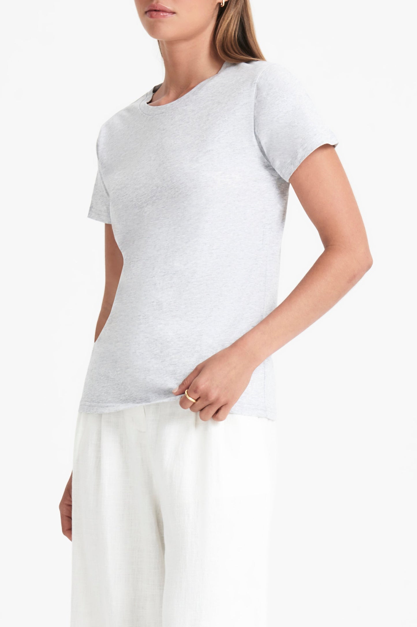 HARPER ORGANIC CREW NECK TEE
