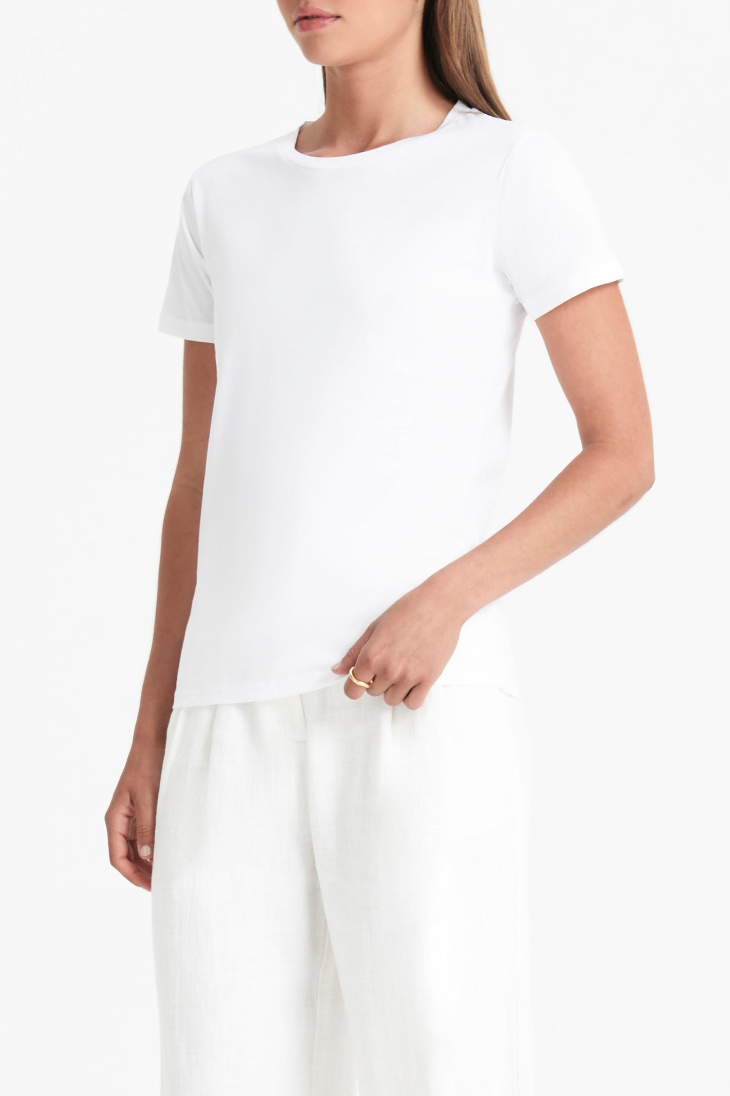 HARPER ORGANIC CREW NECK TEE