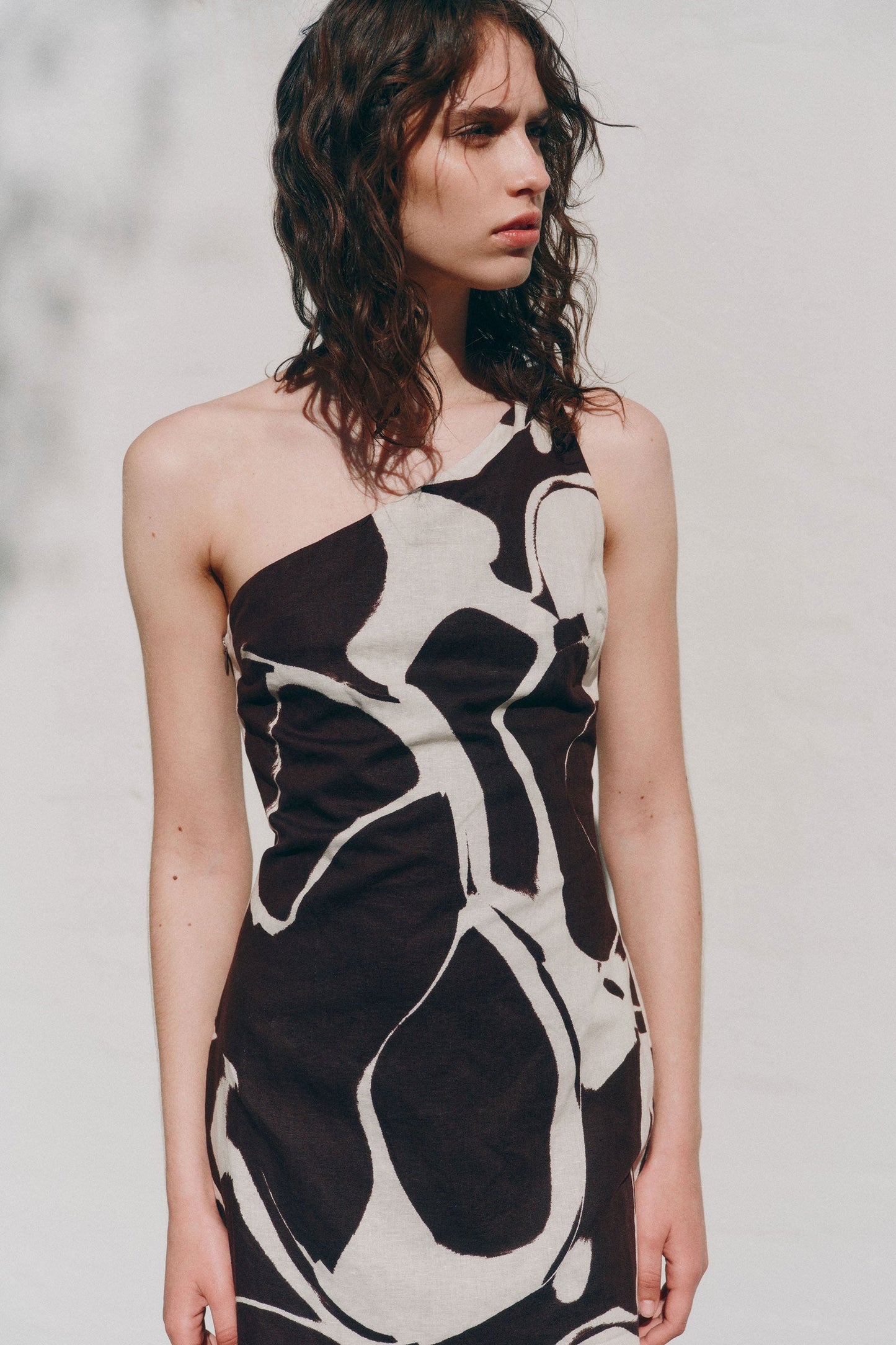 OMBRA LINEN MINI DRESS