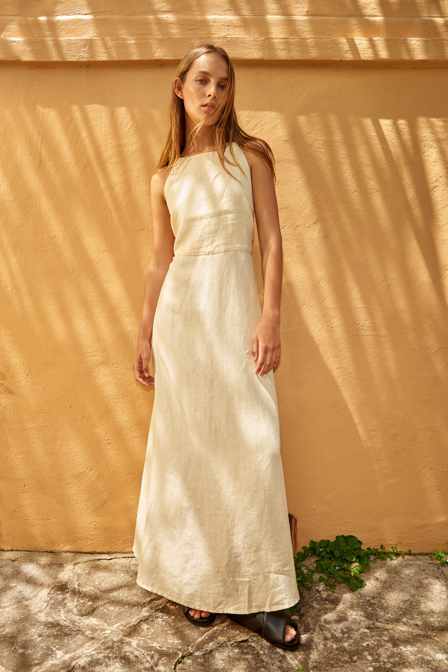 ZIBA LINEN MAXI DRESS