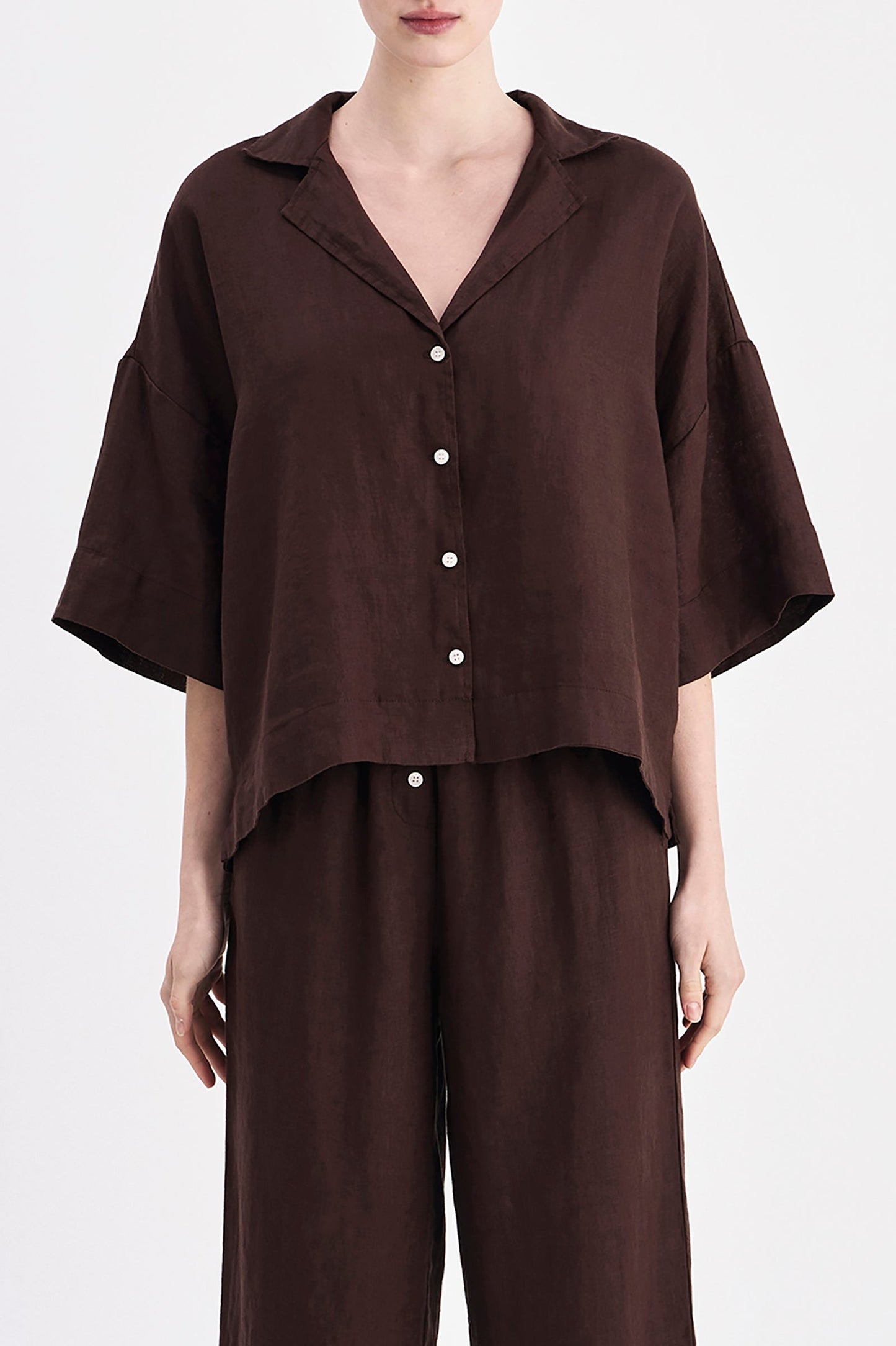 LOUNGE LINEN SHIRT