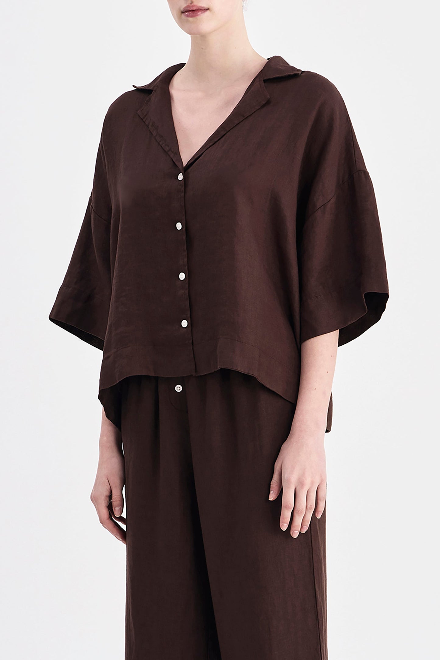 LOUNGE LINEN SHIRT