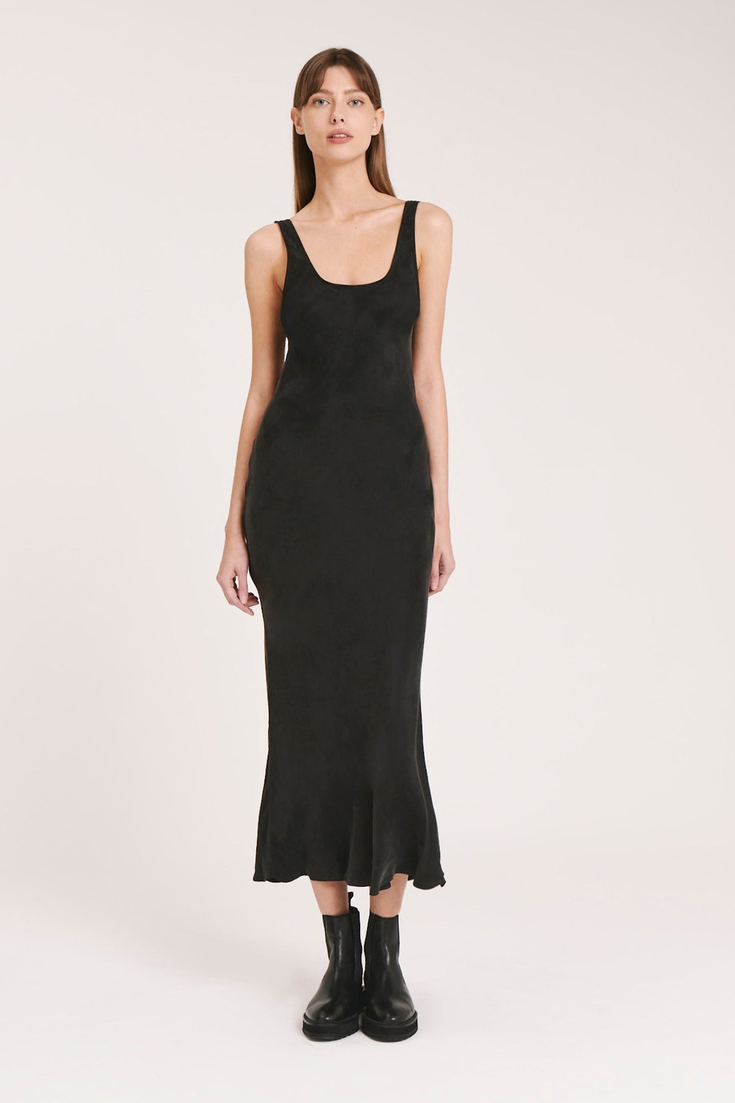 INES CUPRO SLIP DRESS