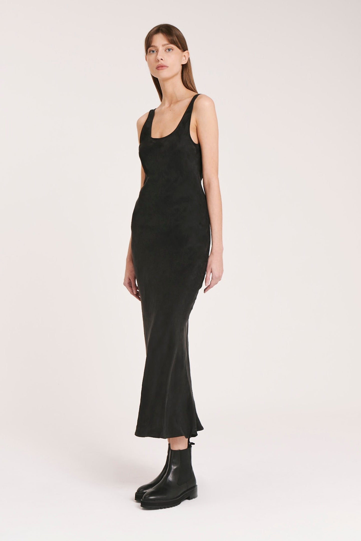 INES CUPRO SLIP DRESS