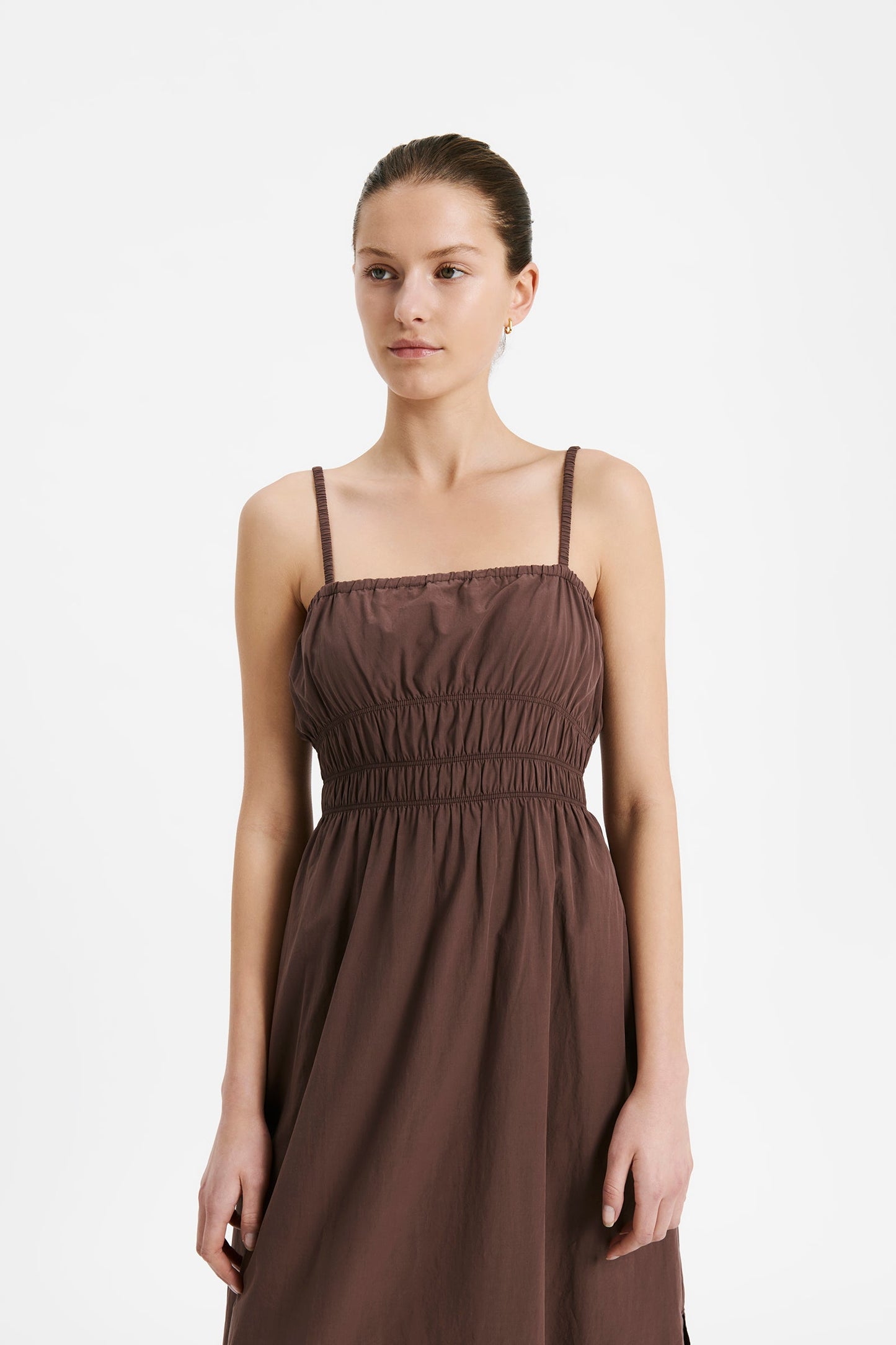 AKIRA POPLIN MAXI DRESS