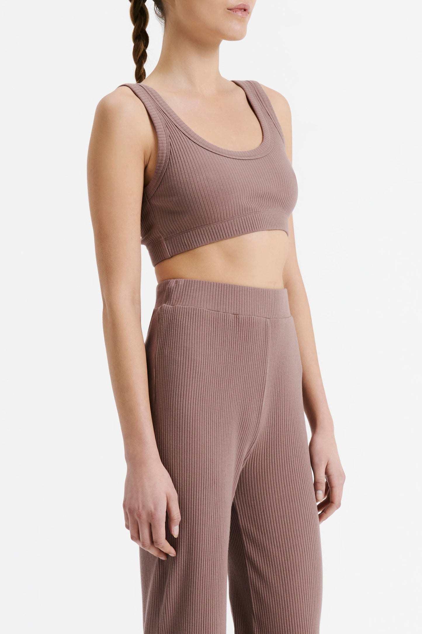 LOUNGE RIBBED CROP