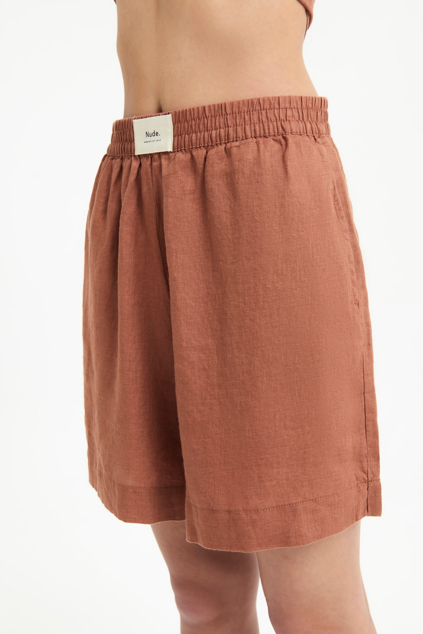 LOUNGE HERITAGE LINEN SHORT