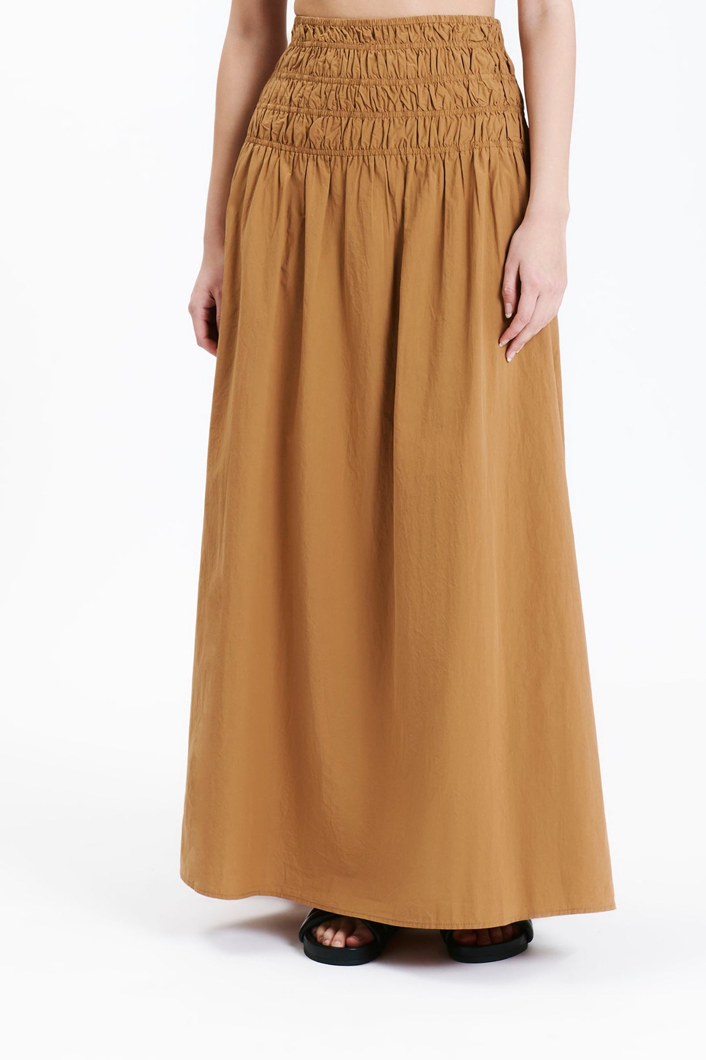 OASIS POPLIN MAXI SKIRT