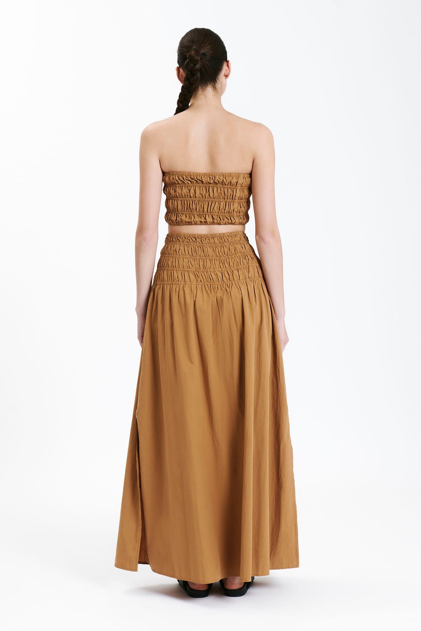 OASIS POPLIN MAXI SKIRT