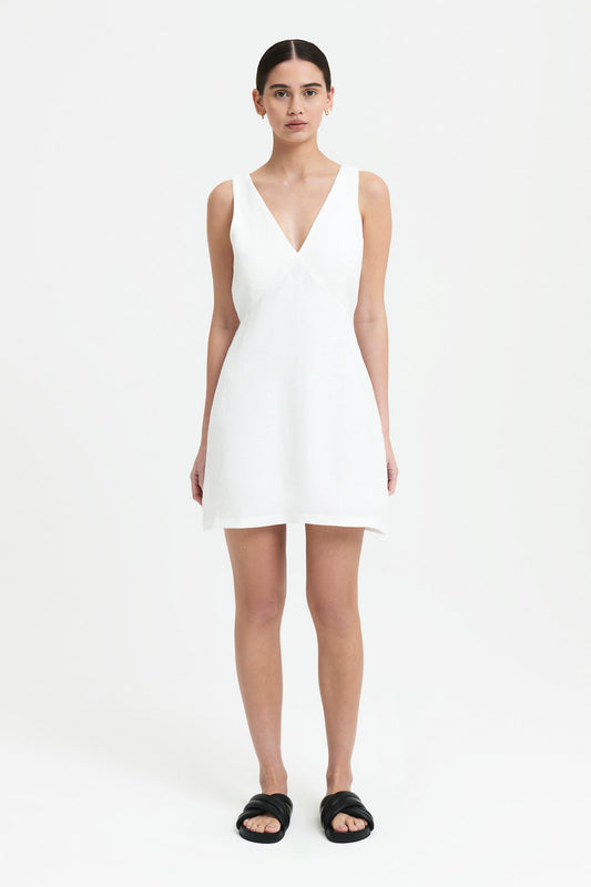 SIMA LINEN MINI DRESS
