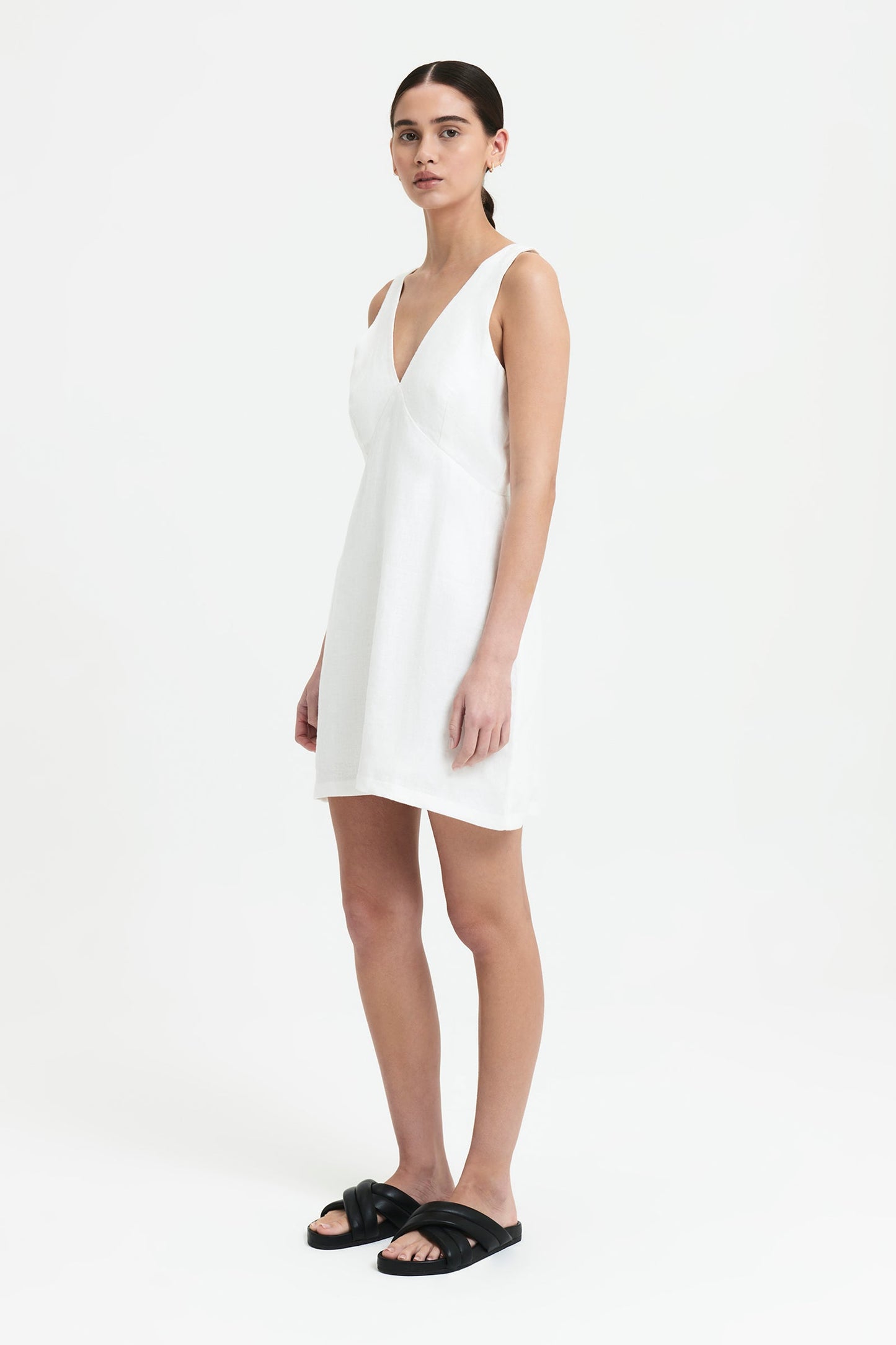 SIMA LINEN MINI DRESS