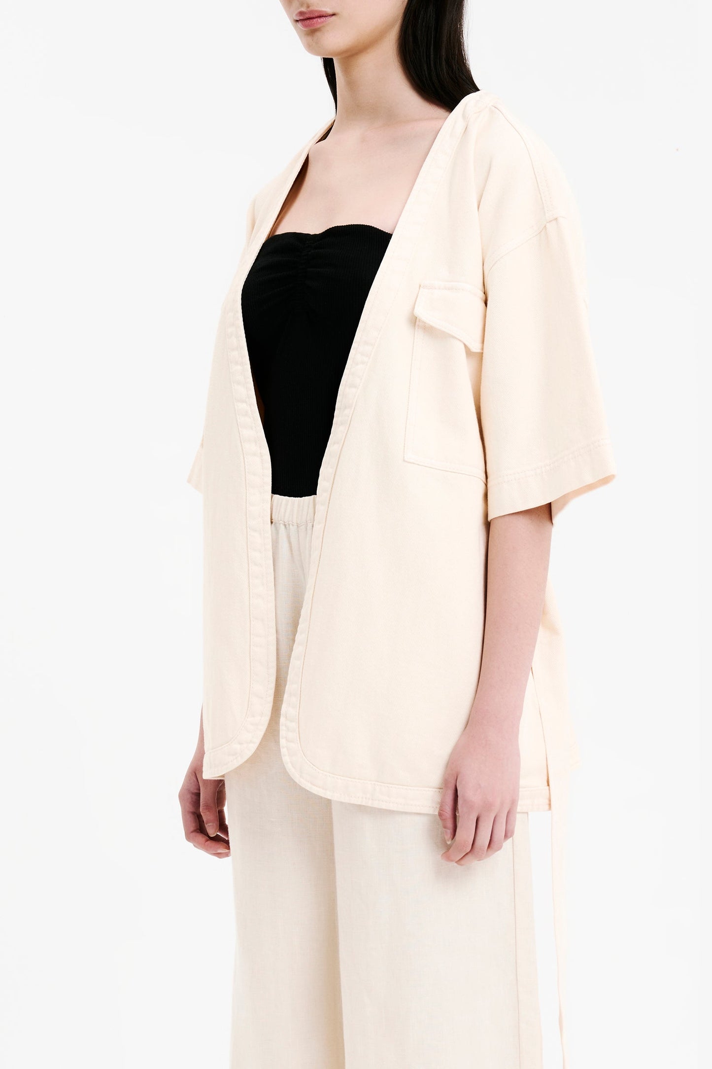 BLAISE TIE FRONT JACKET