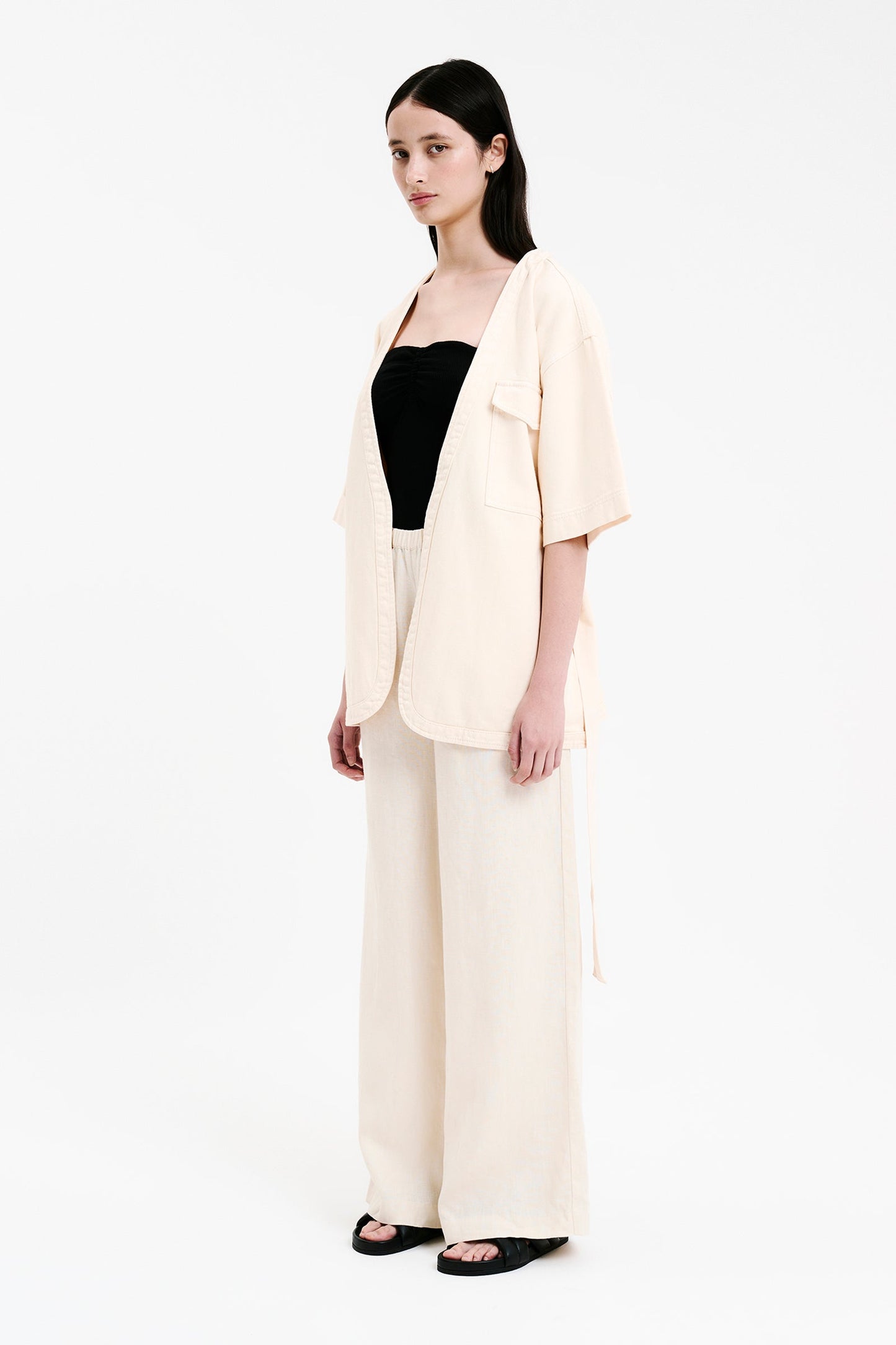 BLAISE TIE FRONT JACKET