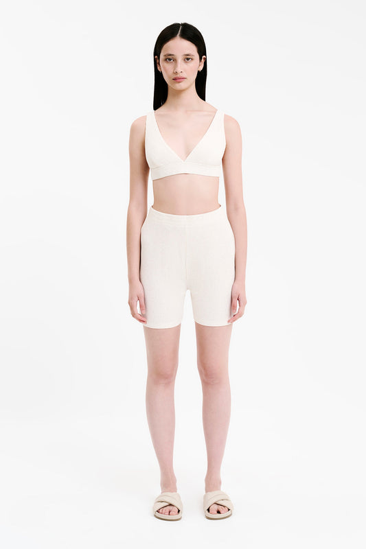 LOUNGE RIB PLUNGE CROP