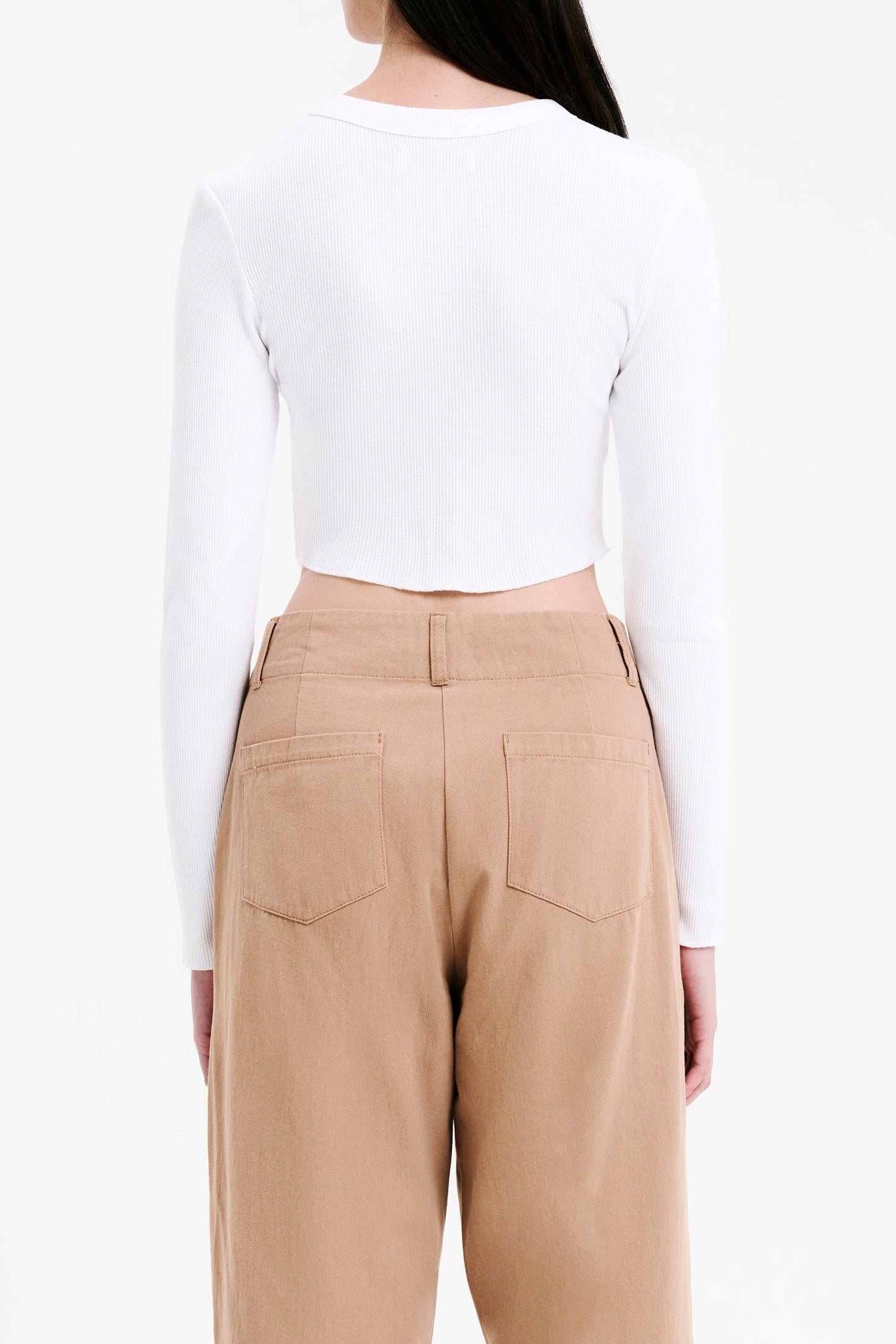 ESSENTIAL LS WAFFLE TEE
