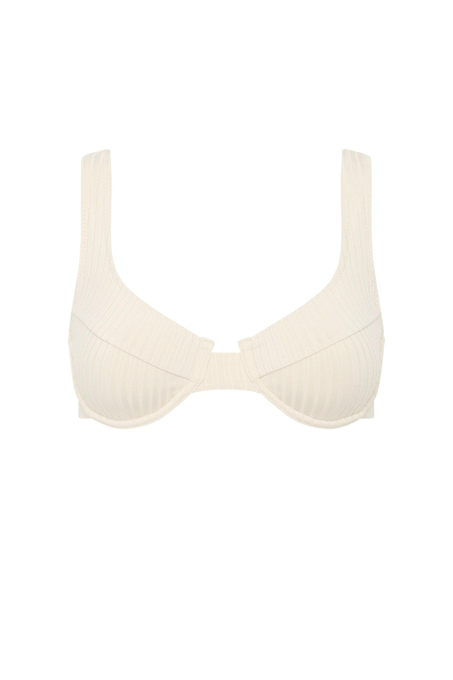 RIB THICK STRAP BRALETTE