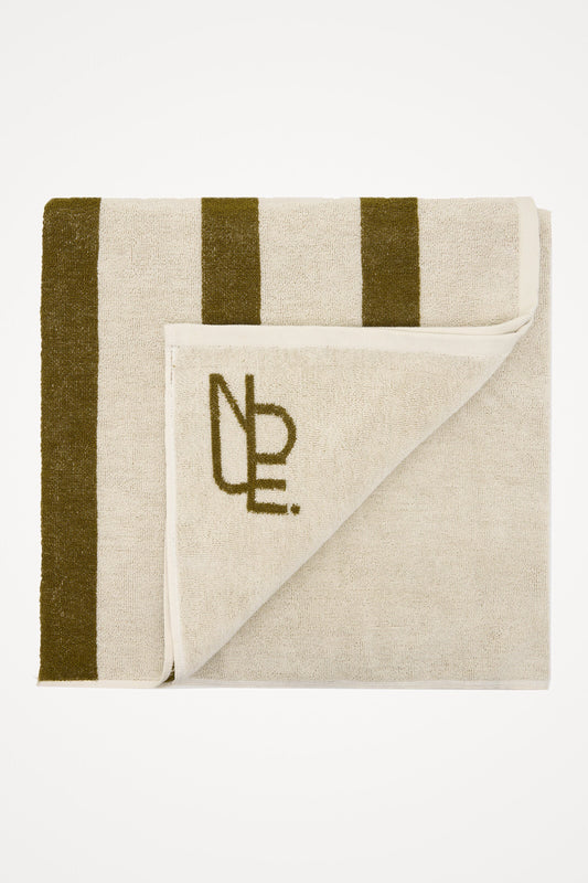 NUDE EMBLEM STRIPE TOWEL