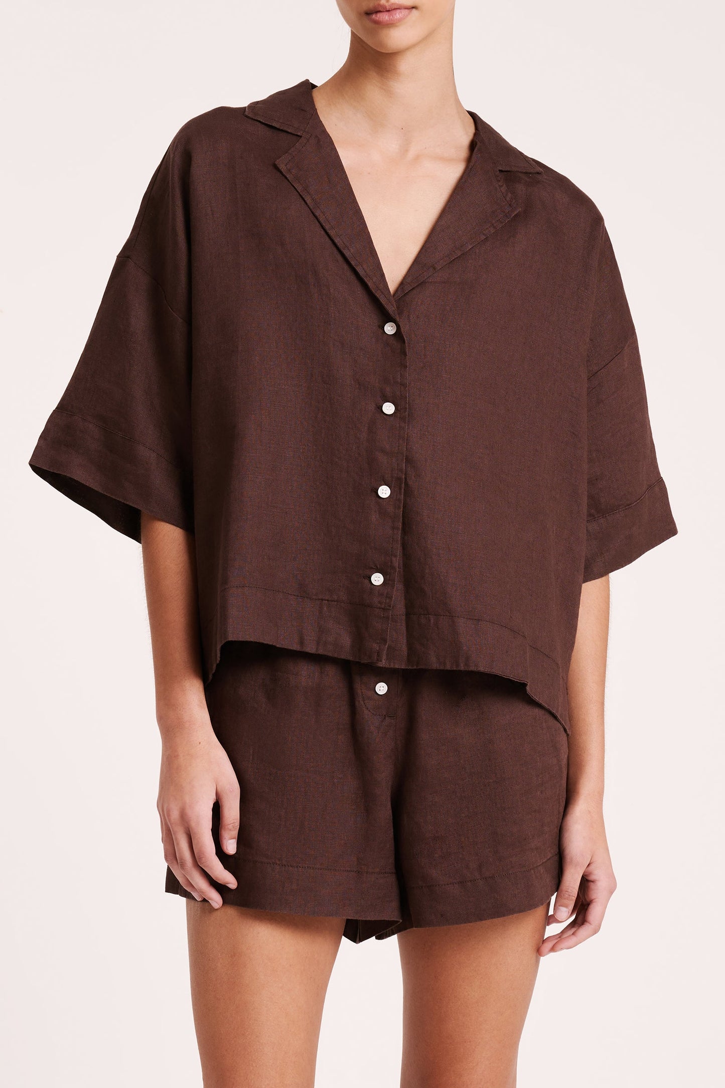 LOUNGE LINEN SHIRT