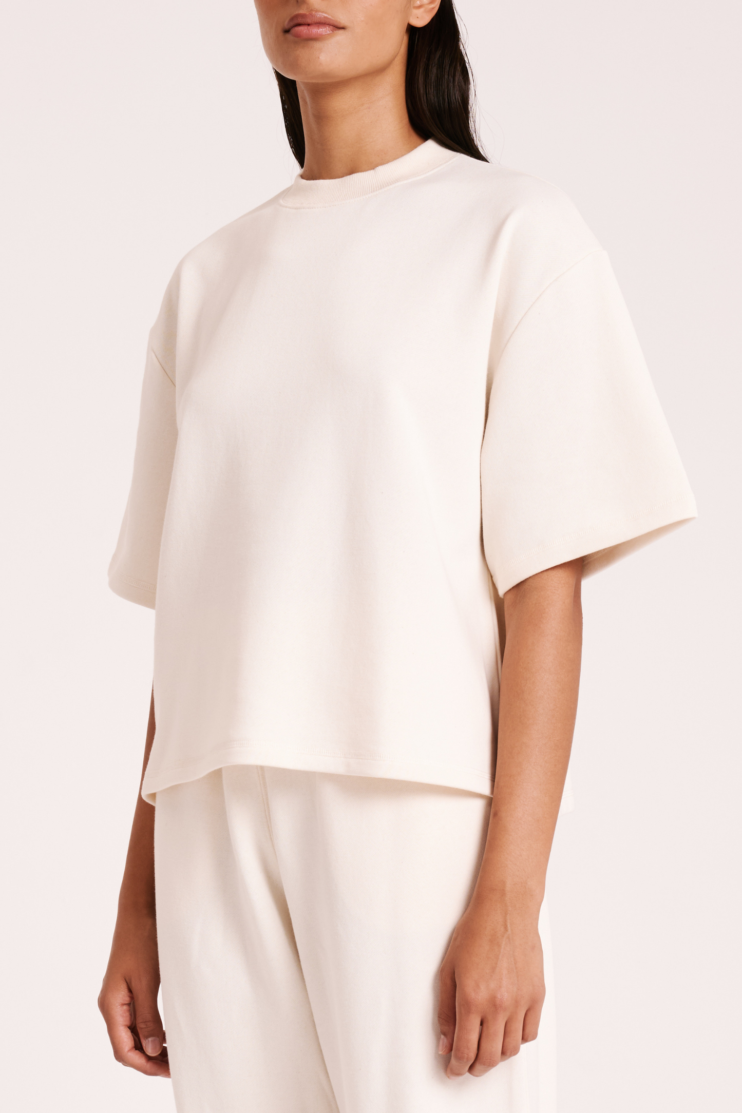 LOUNGE FLEECE TEE