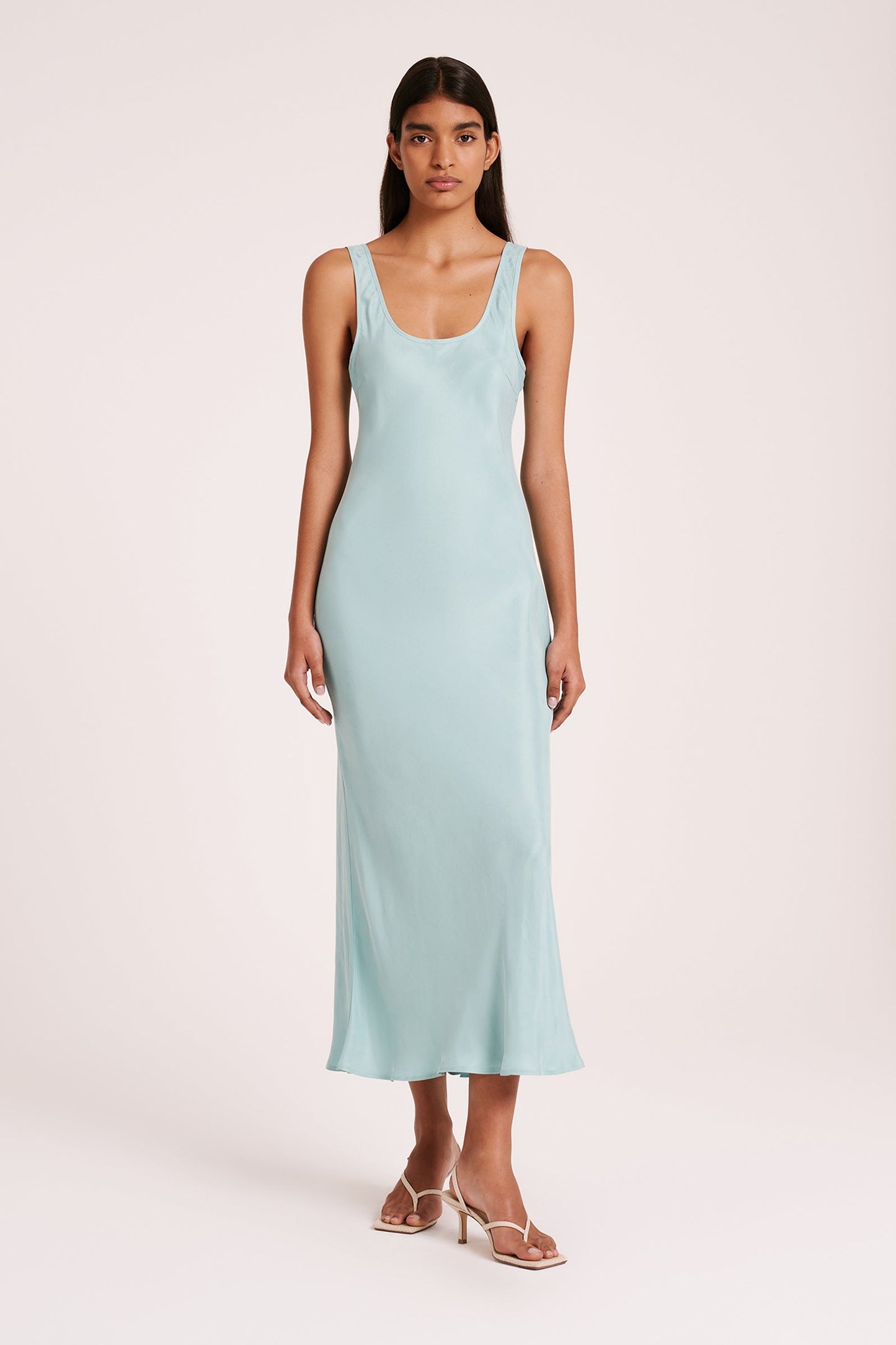 STAS CUPRO SLIP DRESS