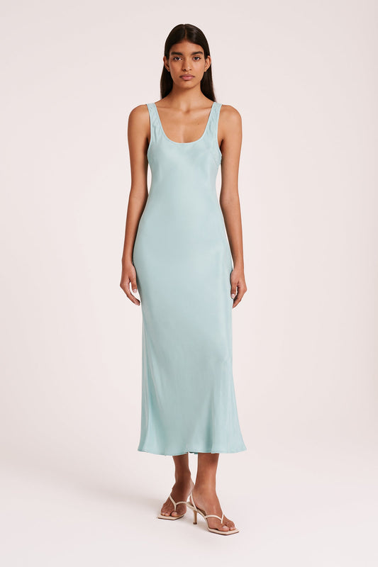 STAS CUPRO SLIP DRESS