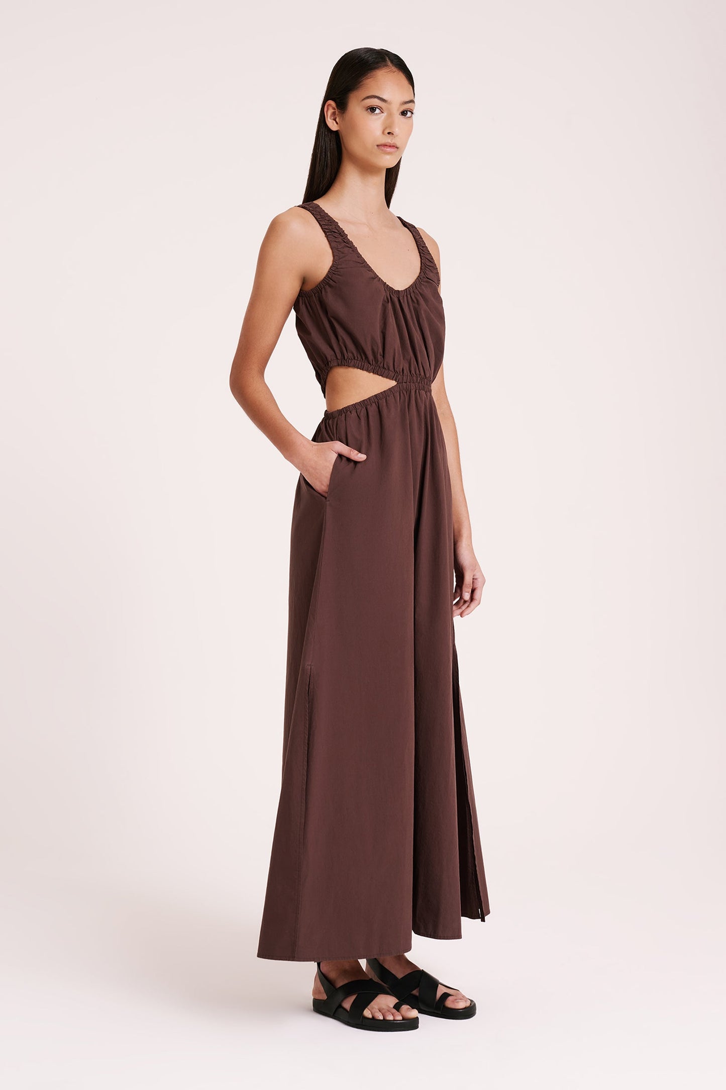 DEA POPLIN MAXI DRESS