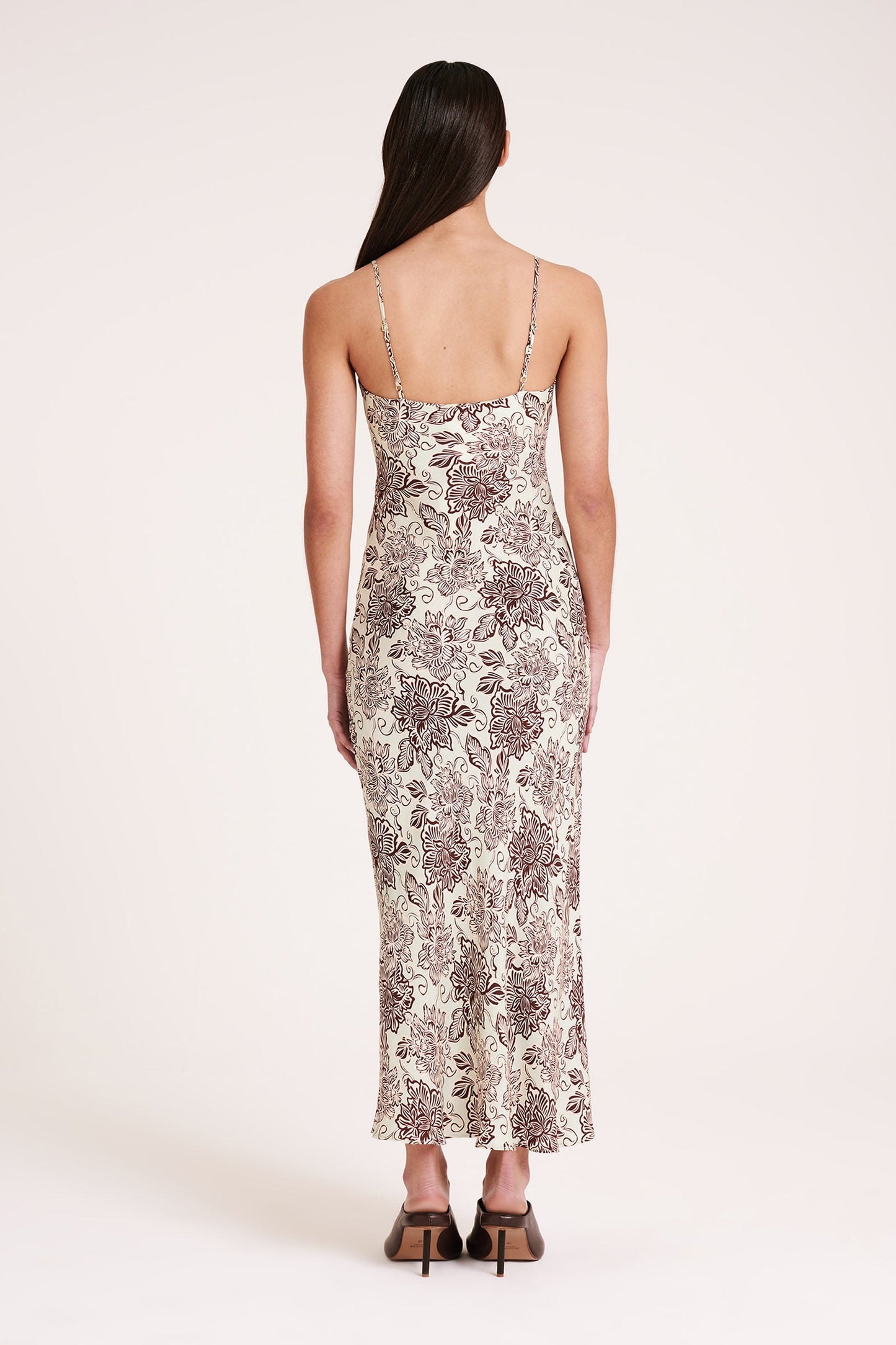 MISI CUPRO SLIP DRESS