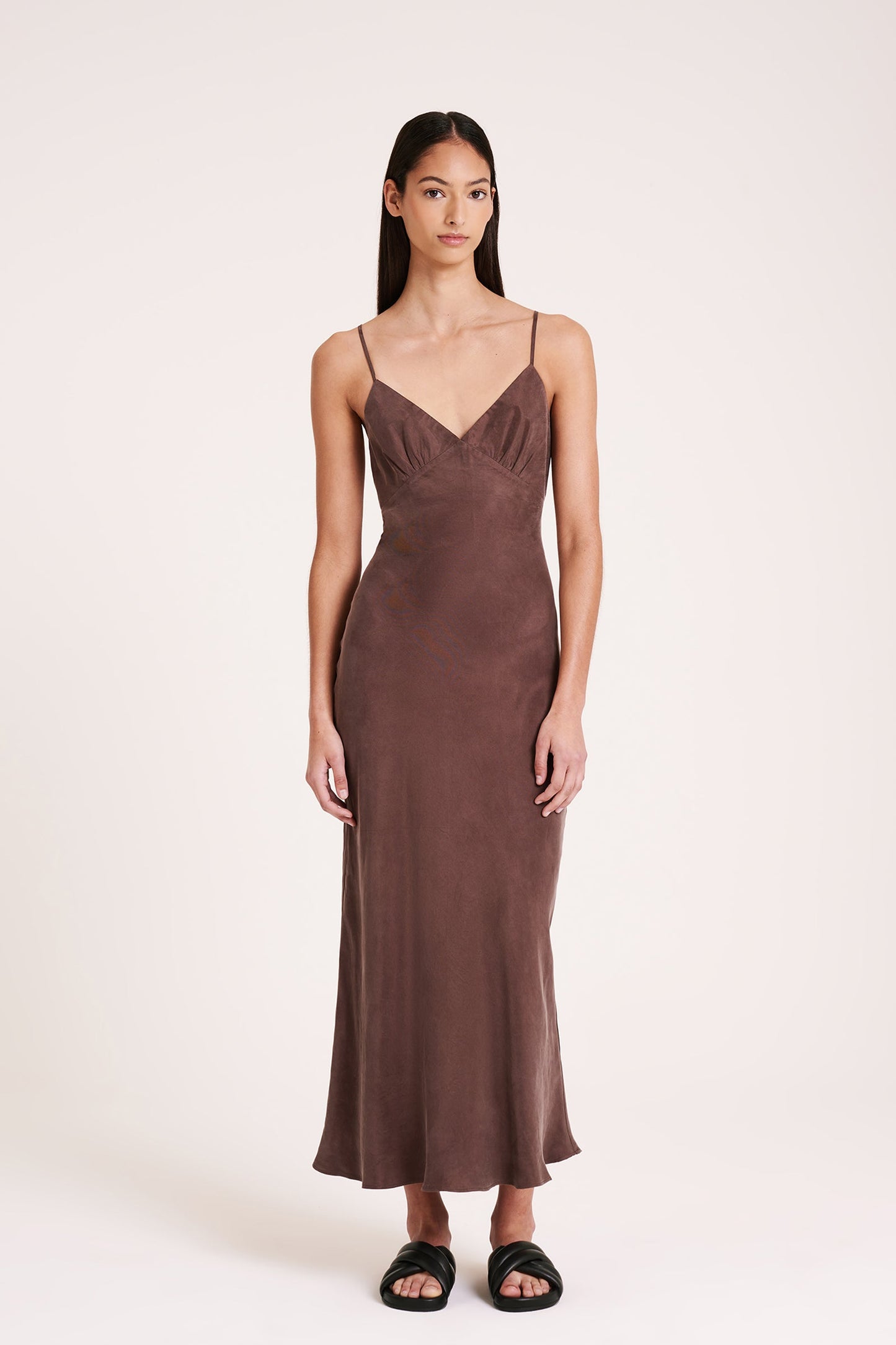 SIA CUPRO SLIP DRESS