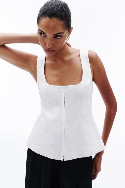 QUINN LINEN VEST