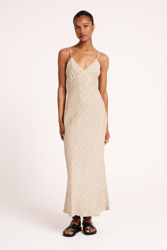 PRIYA CUPRO SLIP DRESS