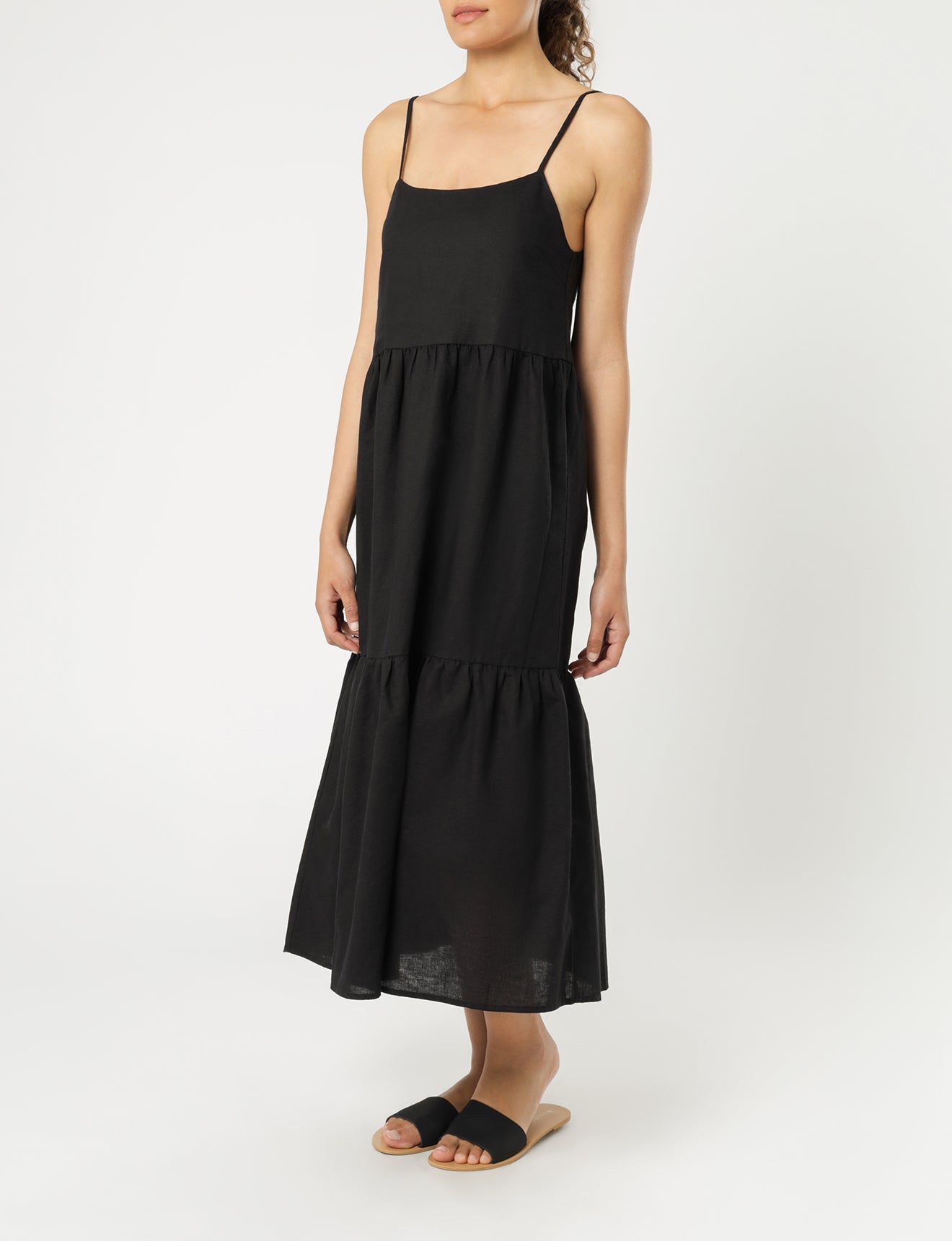 MILES LINEN MIDI DRESS