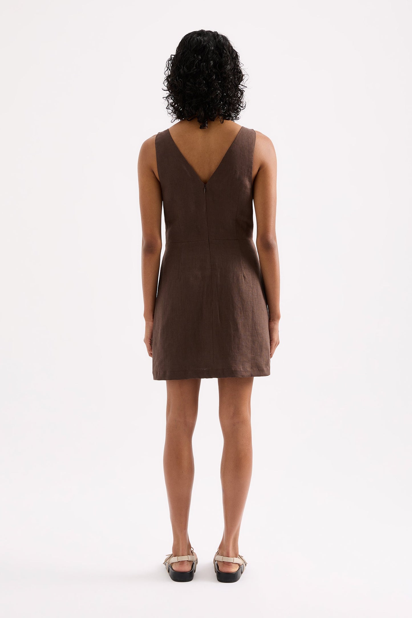 BLAIR LINEN MINI DRESS
