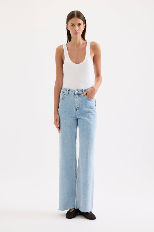 CALI STRETCH WIDE LEG JEAN