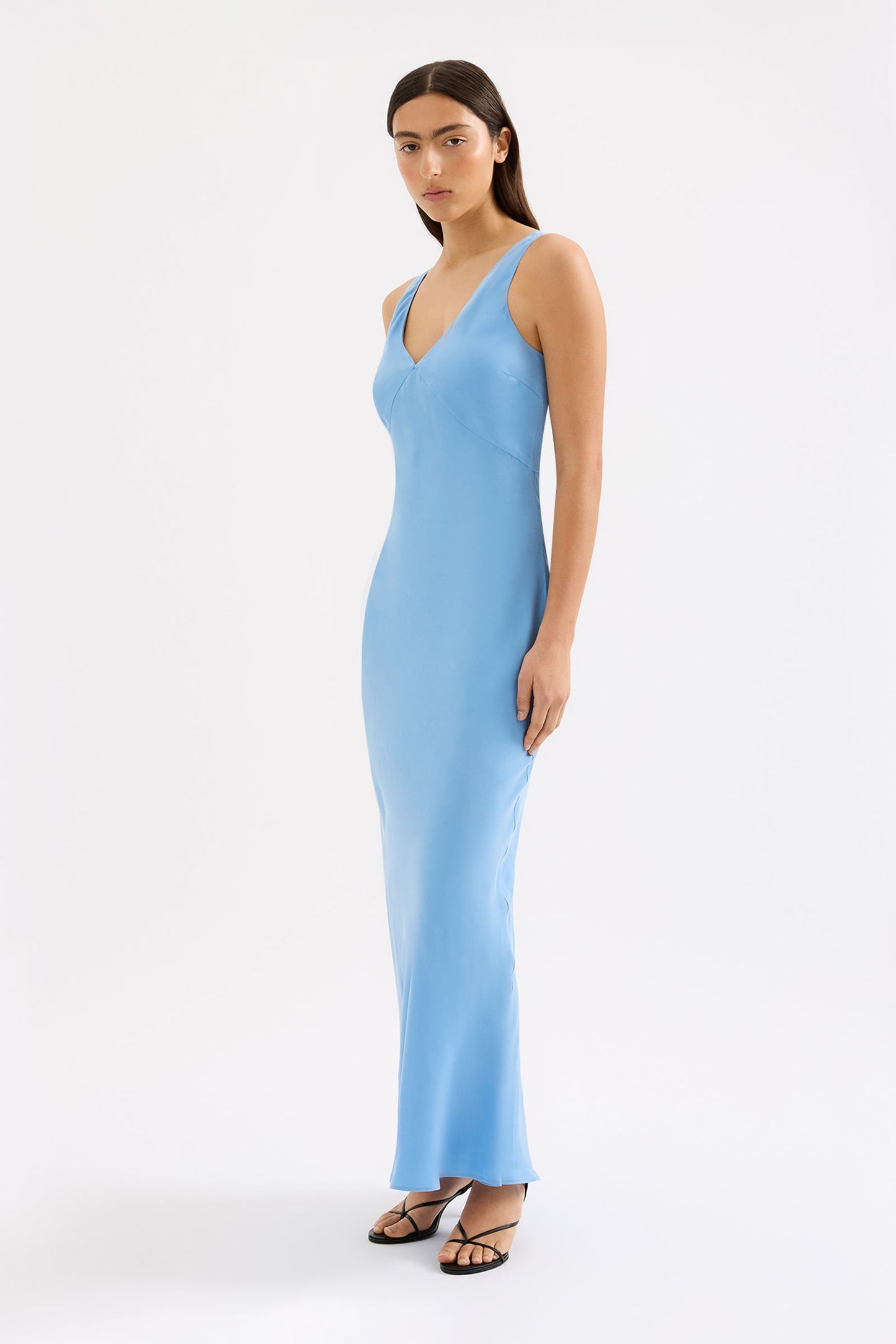HARPER CUPRO MAXI DRESS