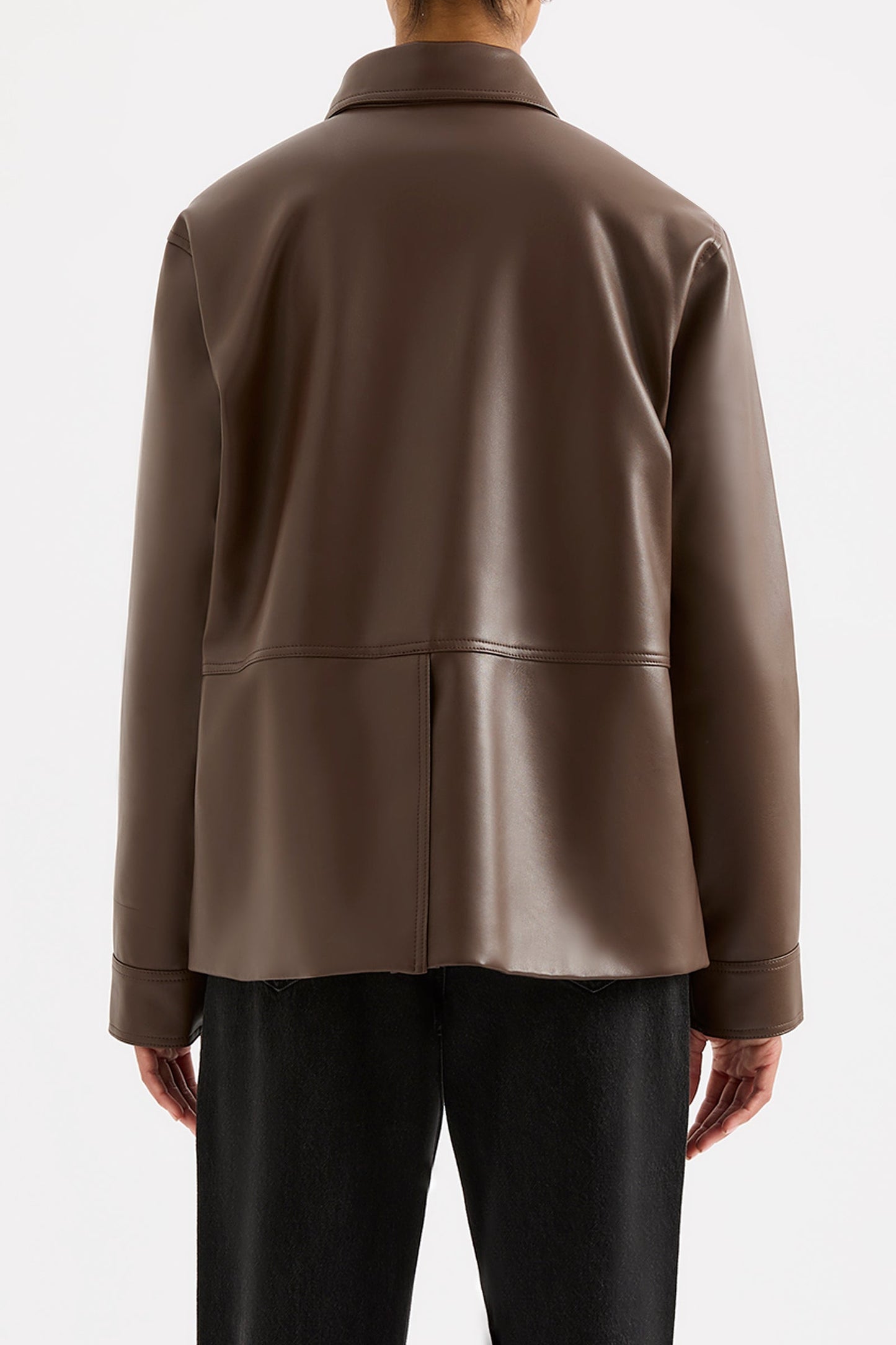 TELSEY FAUX LEATHER JACKET
