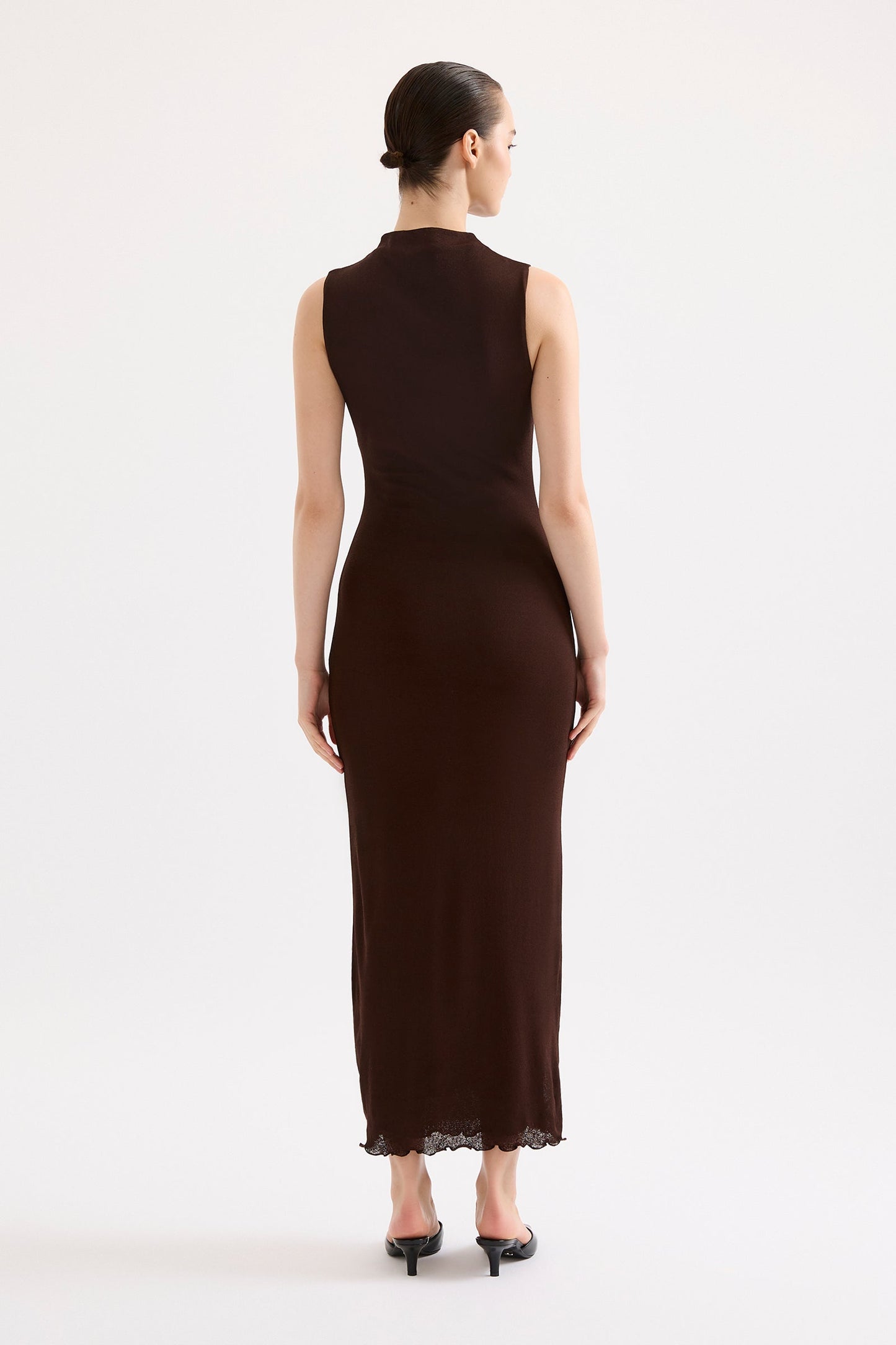 WINSTON MESH MAXI DRESS