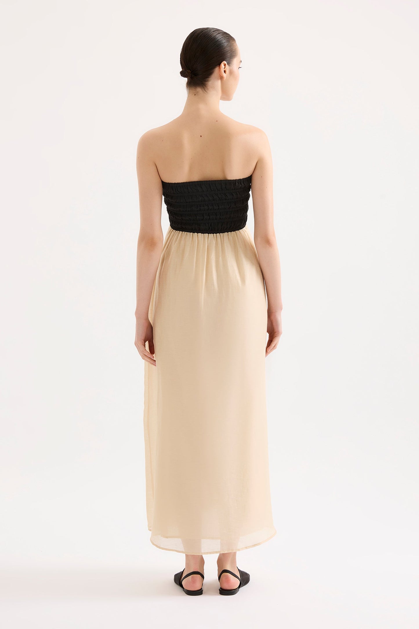 FRANCES SHIRRED MAXI DRESS