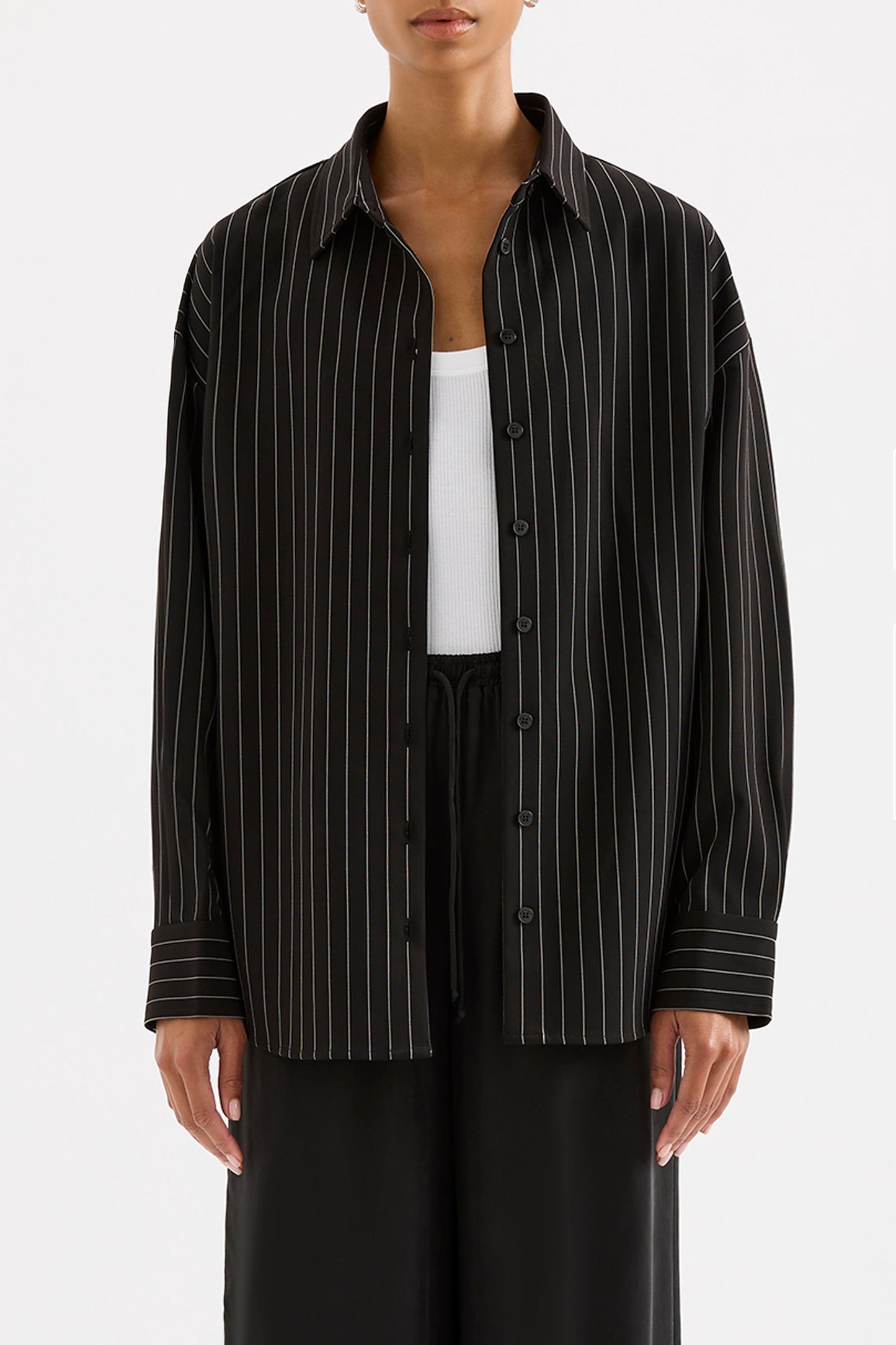 MAEVE PINSTRIPE SHIRT