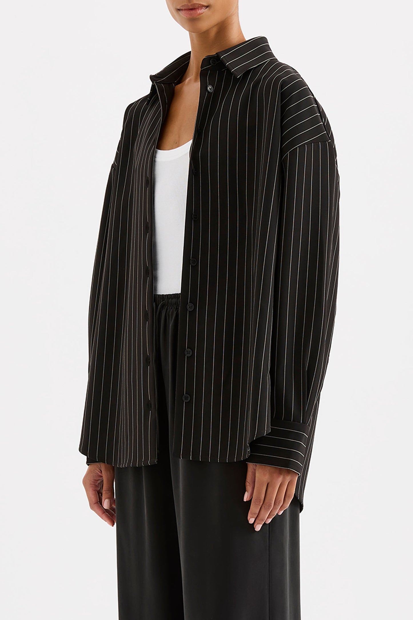MAEVE PINSTRIPE SHIRT