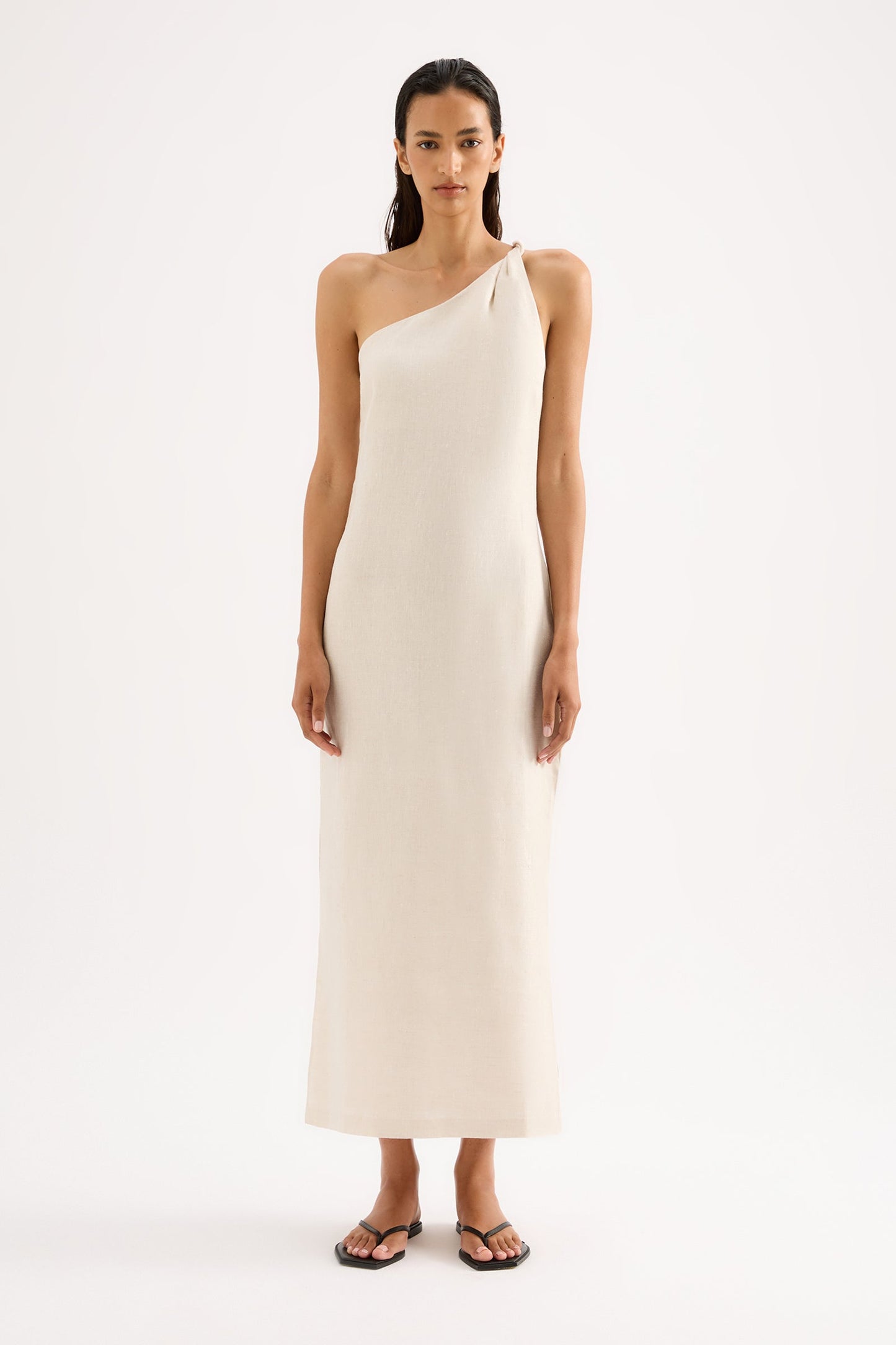 AVERY LINEN MIDI DRESS