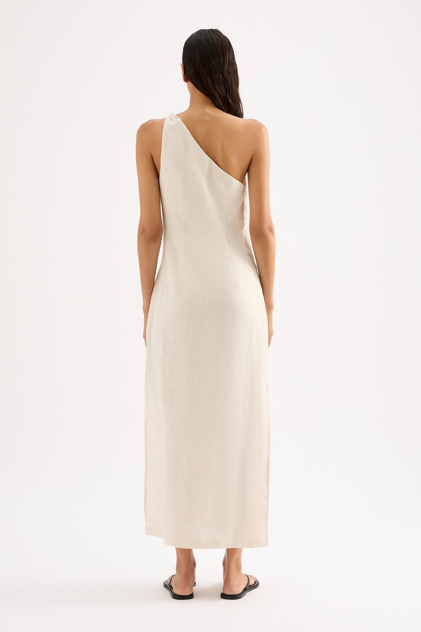 AVERY LINEN MIDI DRESS