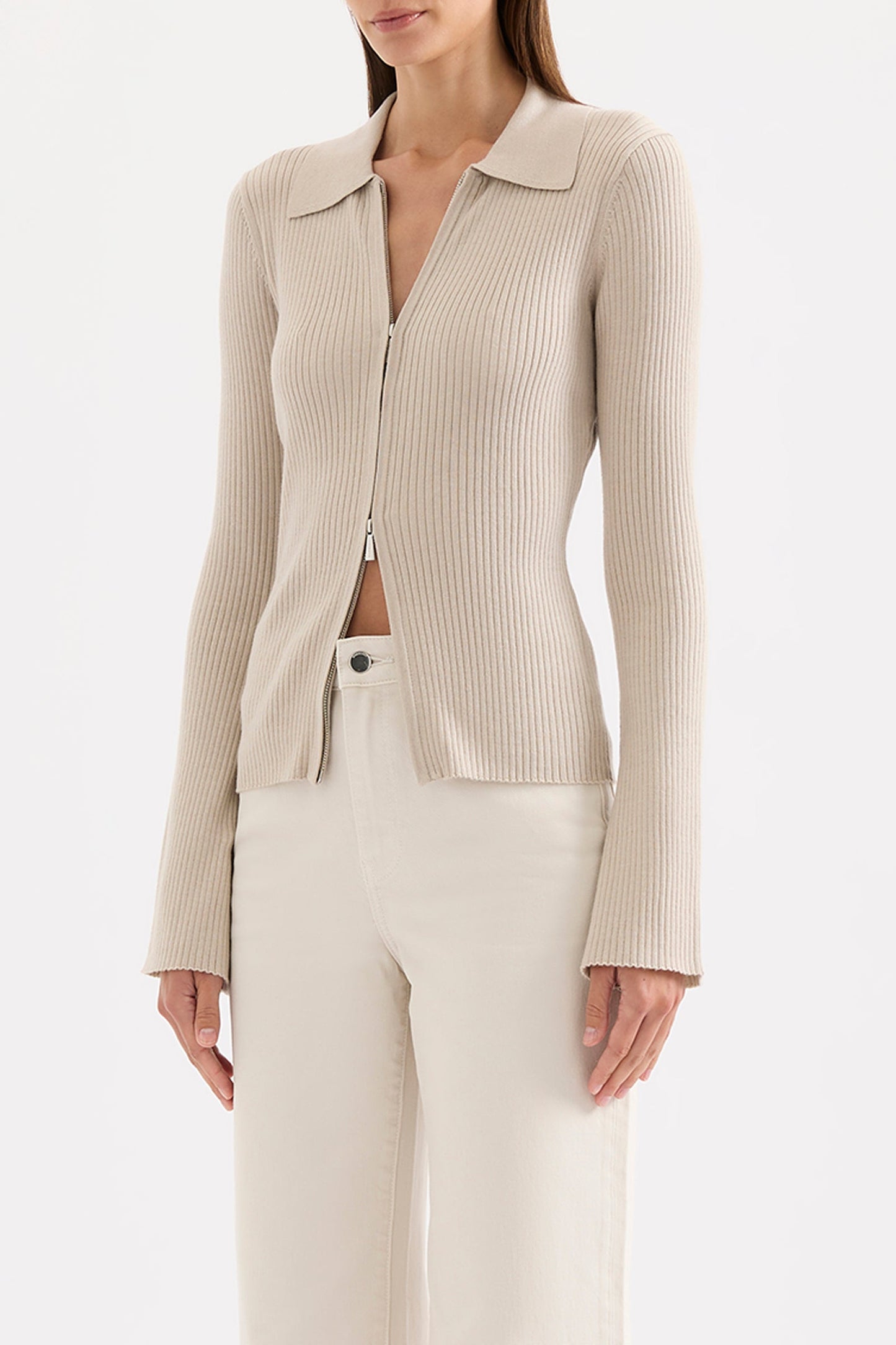 BETINA ZIP FRONT KNIT
