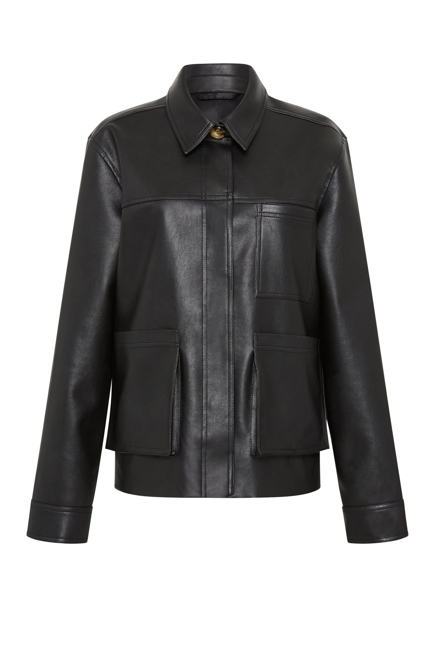 TELSEY FAUX LEATHER JACKET