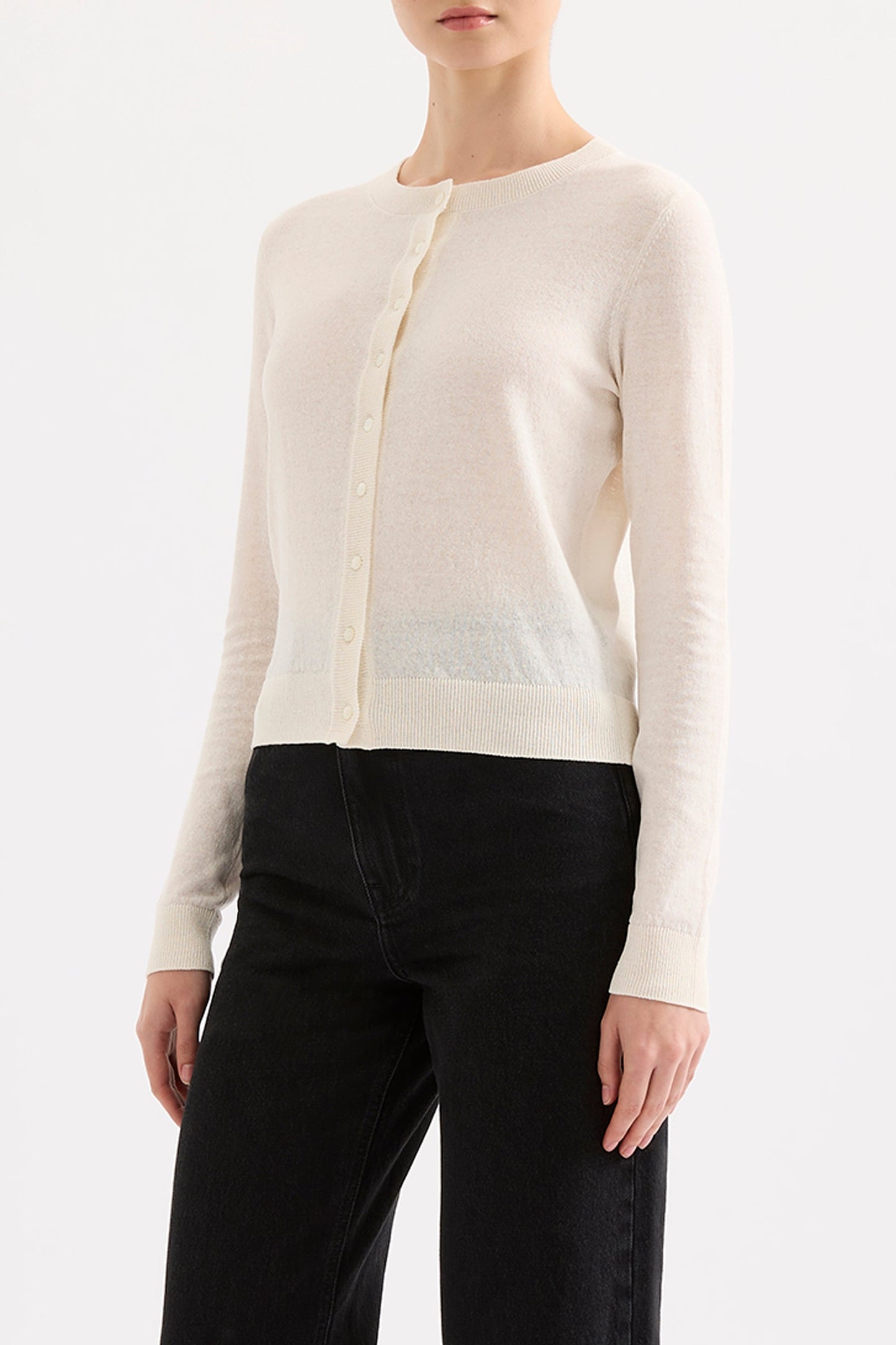 LOUIE LINEN BLEND CARDIGAN
