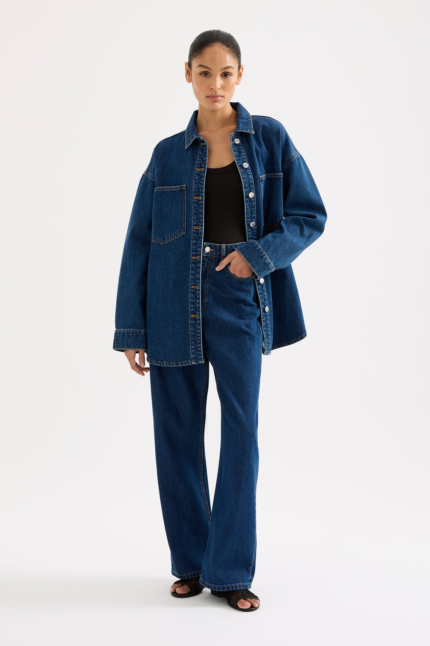 ORGANIC DENIM OVERSHIRT