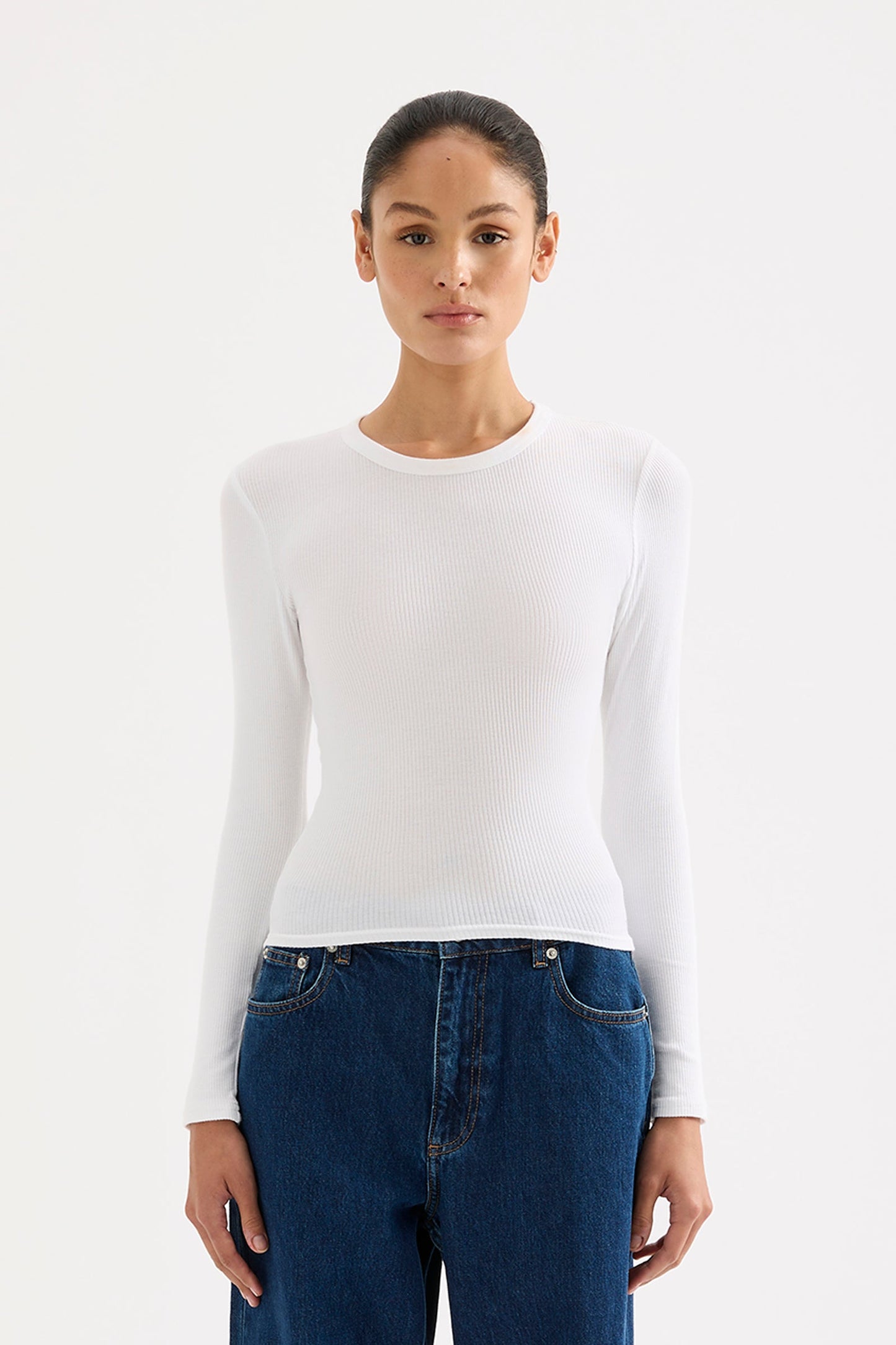 ORGANIC RIB LS TEE