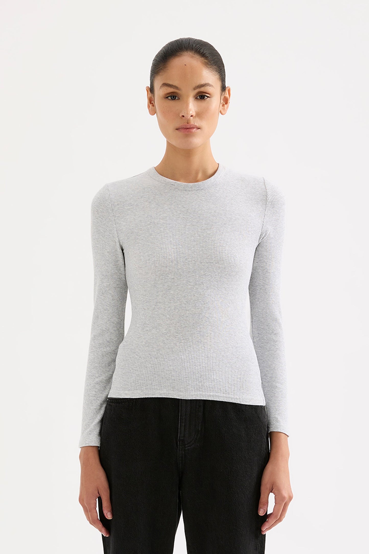 ORGANIC RIB LS TEE